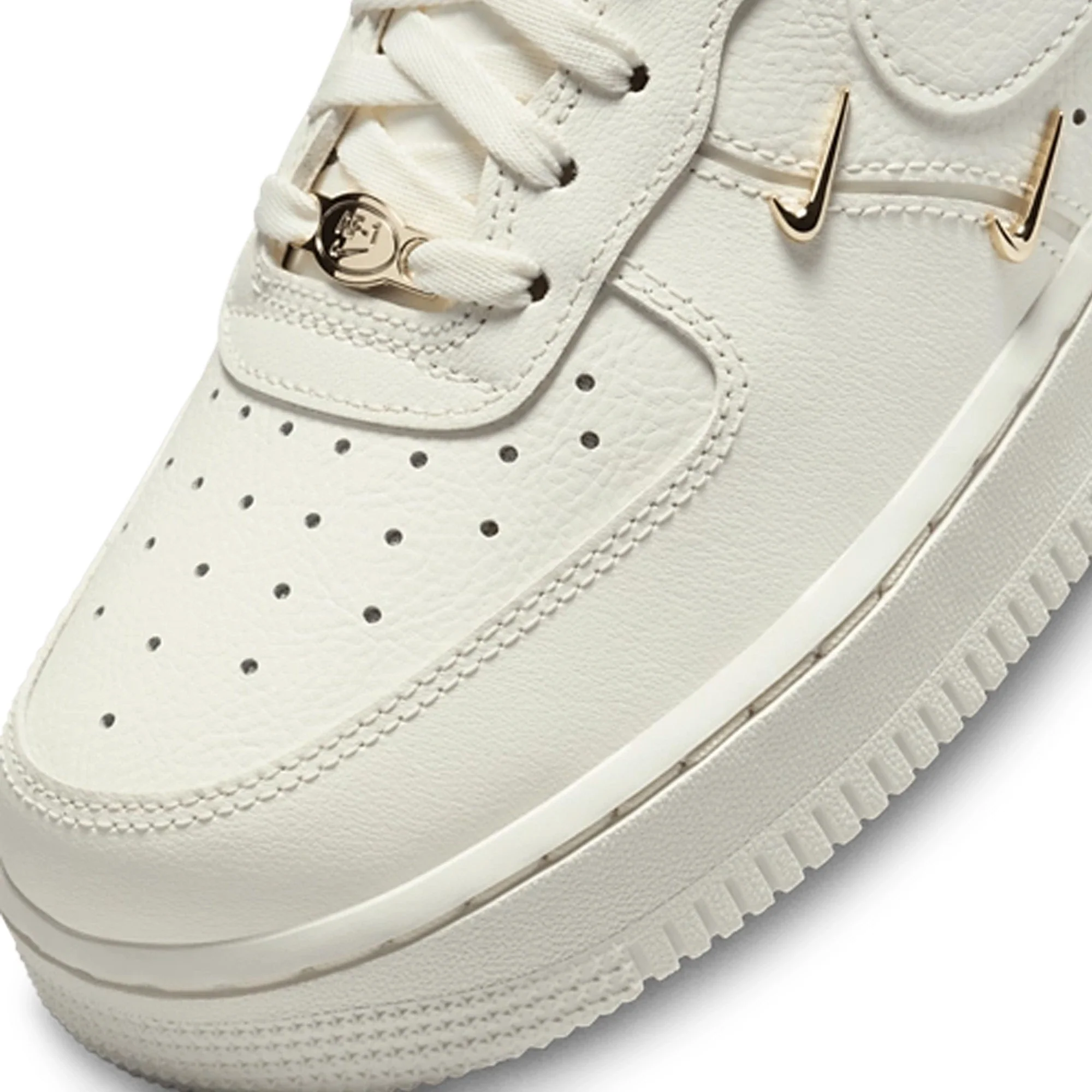 Nike Air Force 1 '07 LX CN 'Sail Gold Mini Swooshes' Women's (2023) - Image 8