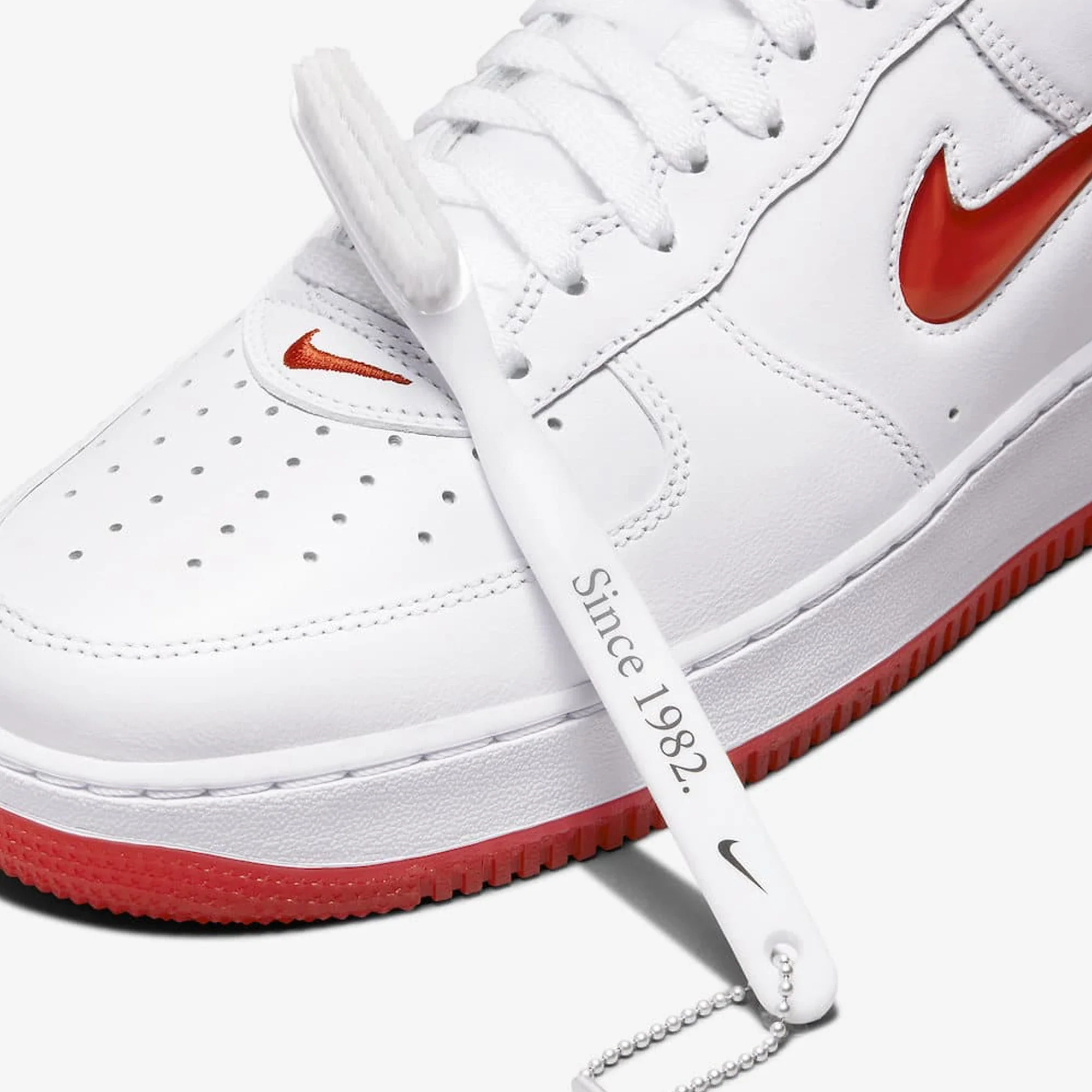 Nike Air Force 1 Jewel 'Color of the Month - White University Red' - Image 8
