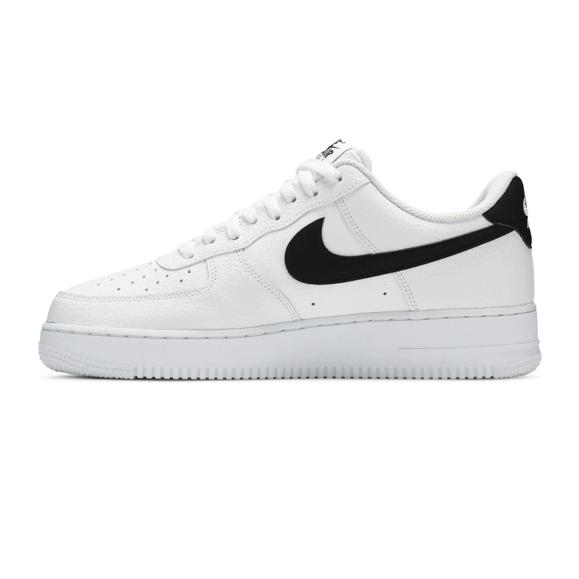Nike Air Force 1 Low '07 'White Black Pebbled Leather' (2021) - Image 3