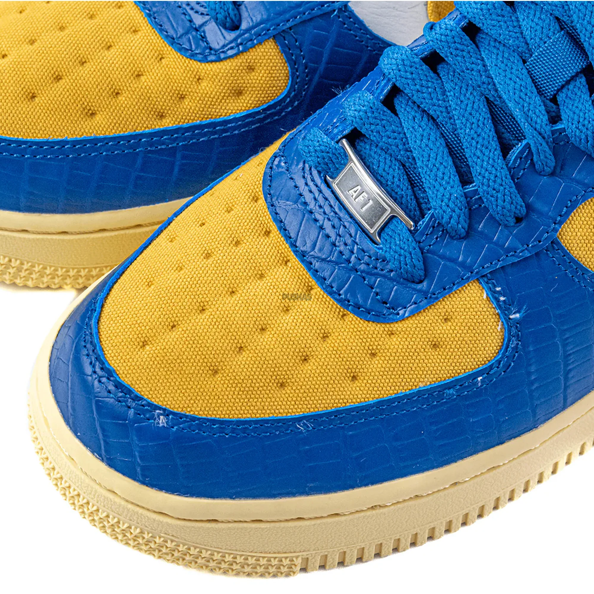 Nike Air Force 1 Low SP x Undefeated '5 On It Blue Yellow Croc' (2021) - Image 11