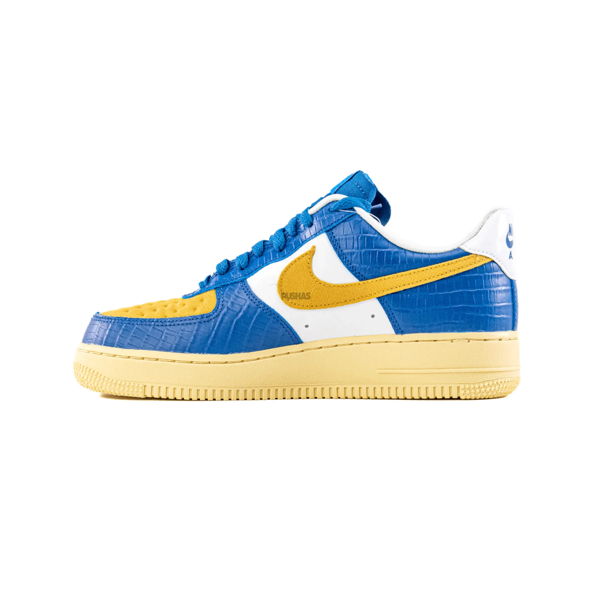 Nike Air Force 1 Low SP x Undefeated '5 On It Blue Yellow Croc' (2021) - Image 3