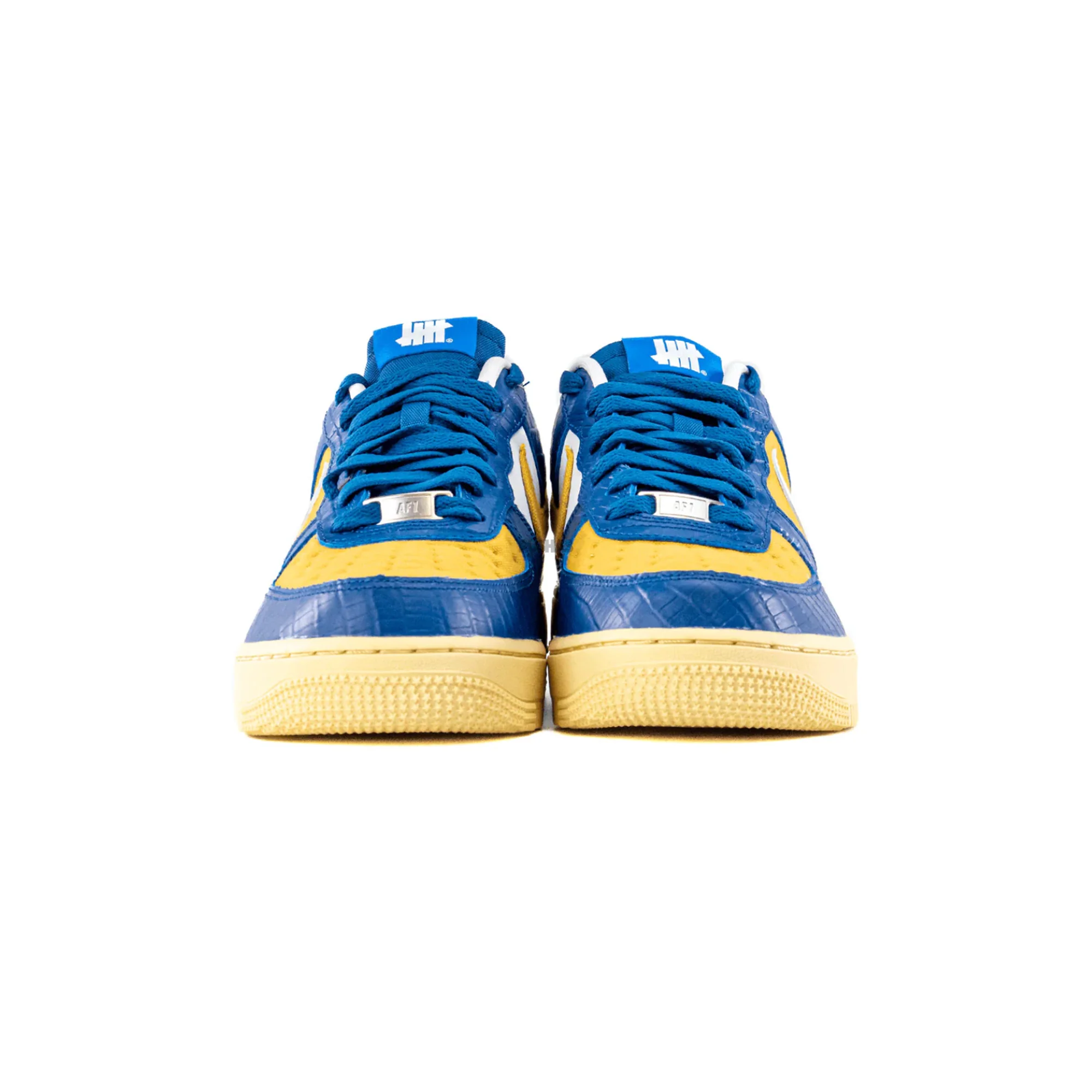 Nike Air Force 1 Low SP x Undefeated '5 On It Blue Yellow Croc' (2021) - Image 4