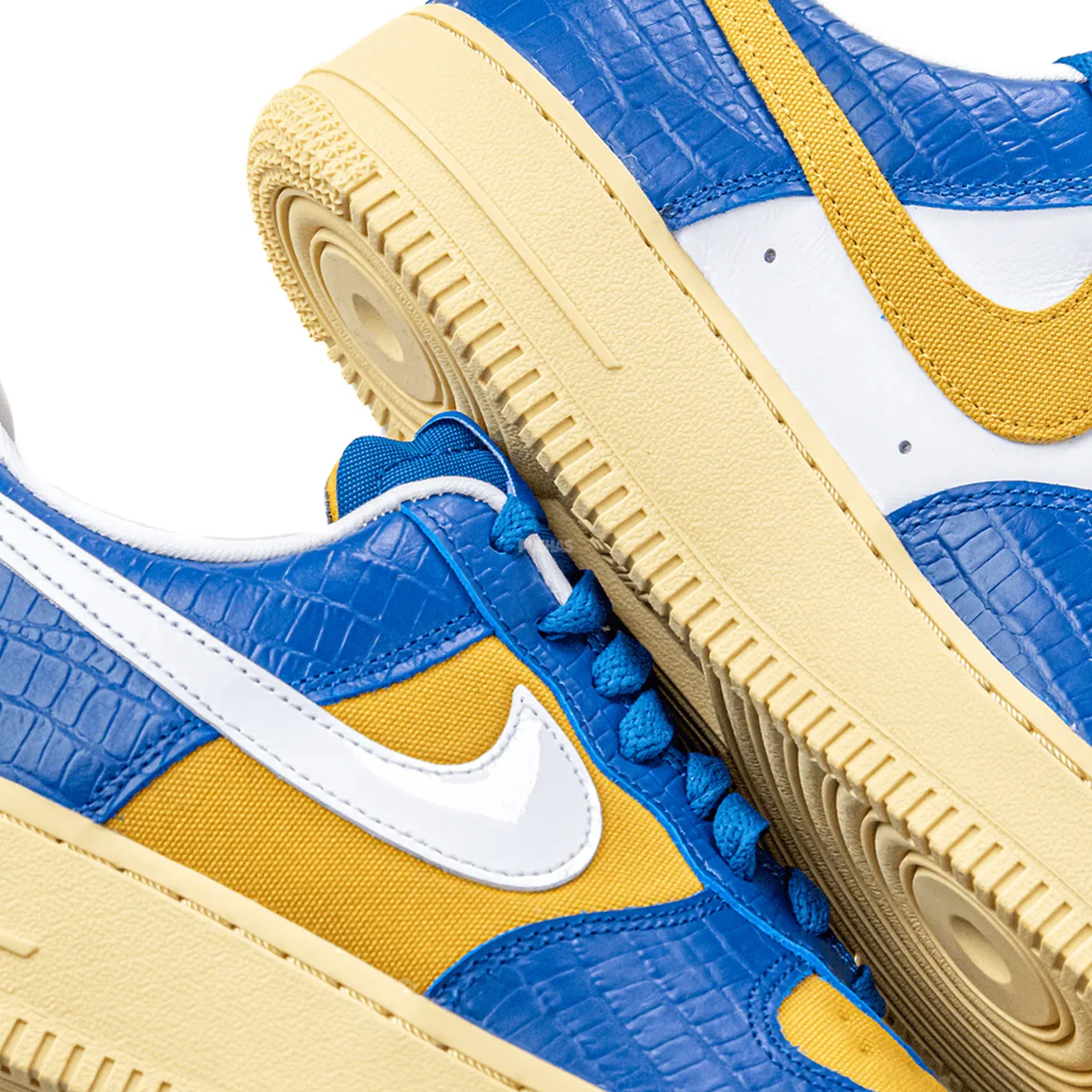 Nike Air Force 1 Low SP x Undefeated '5 On It Blue Yellow Croc' (2021) - Image 9