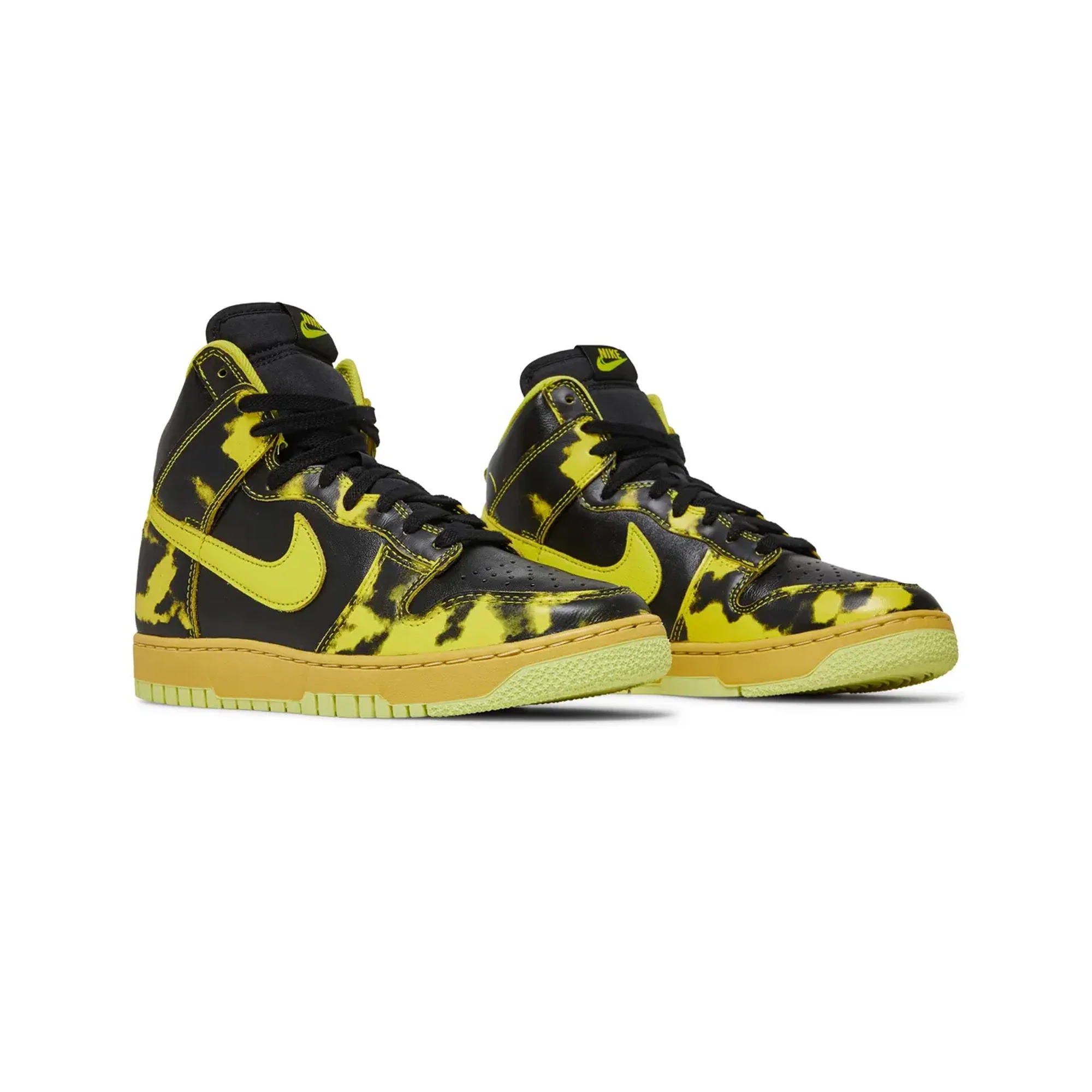 Nike Dunk High 1985 'Yellow Acid Wash' (2022) - Image 2
