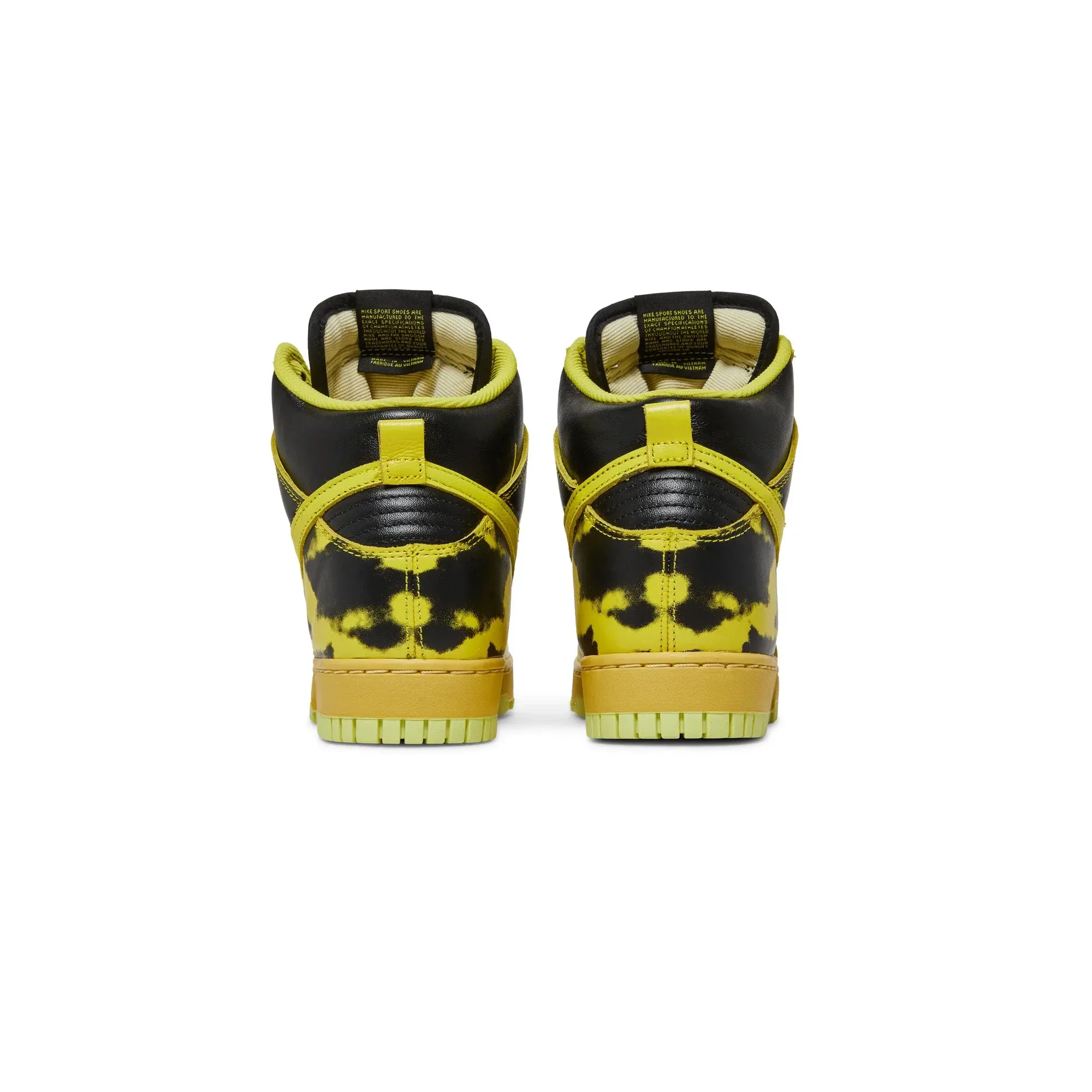 Nike Dunk High 1985 'Yellow Acid Wash' (2022) - Image 4