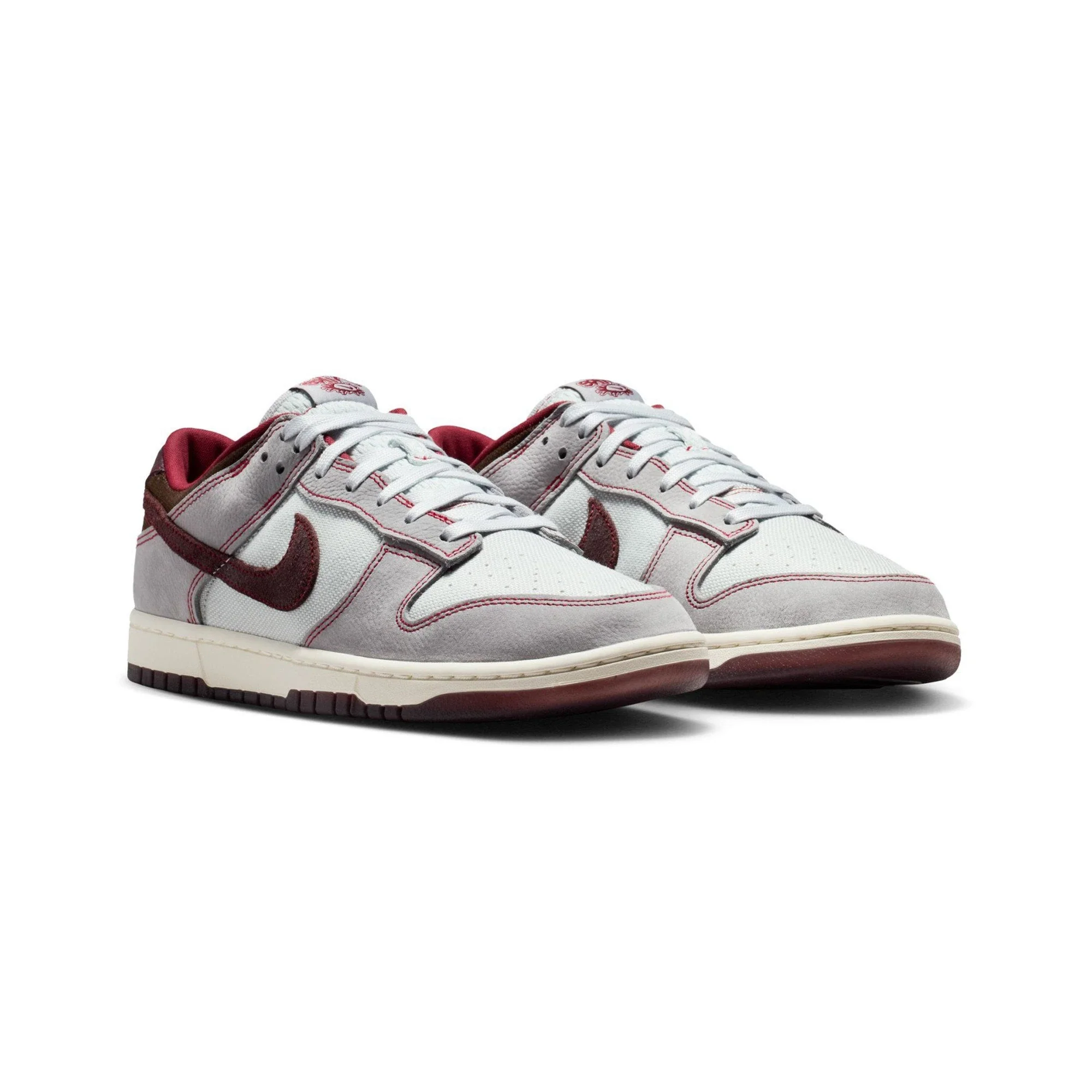 Nike Dunk Low Canvas 'Pure Platinum Burgundy Crush' (2026) - Image 2