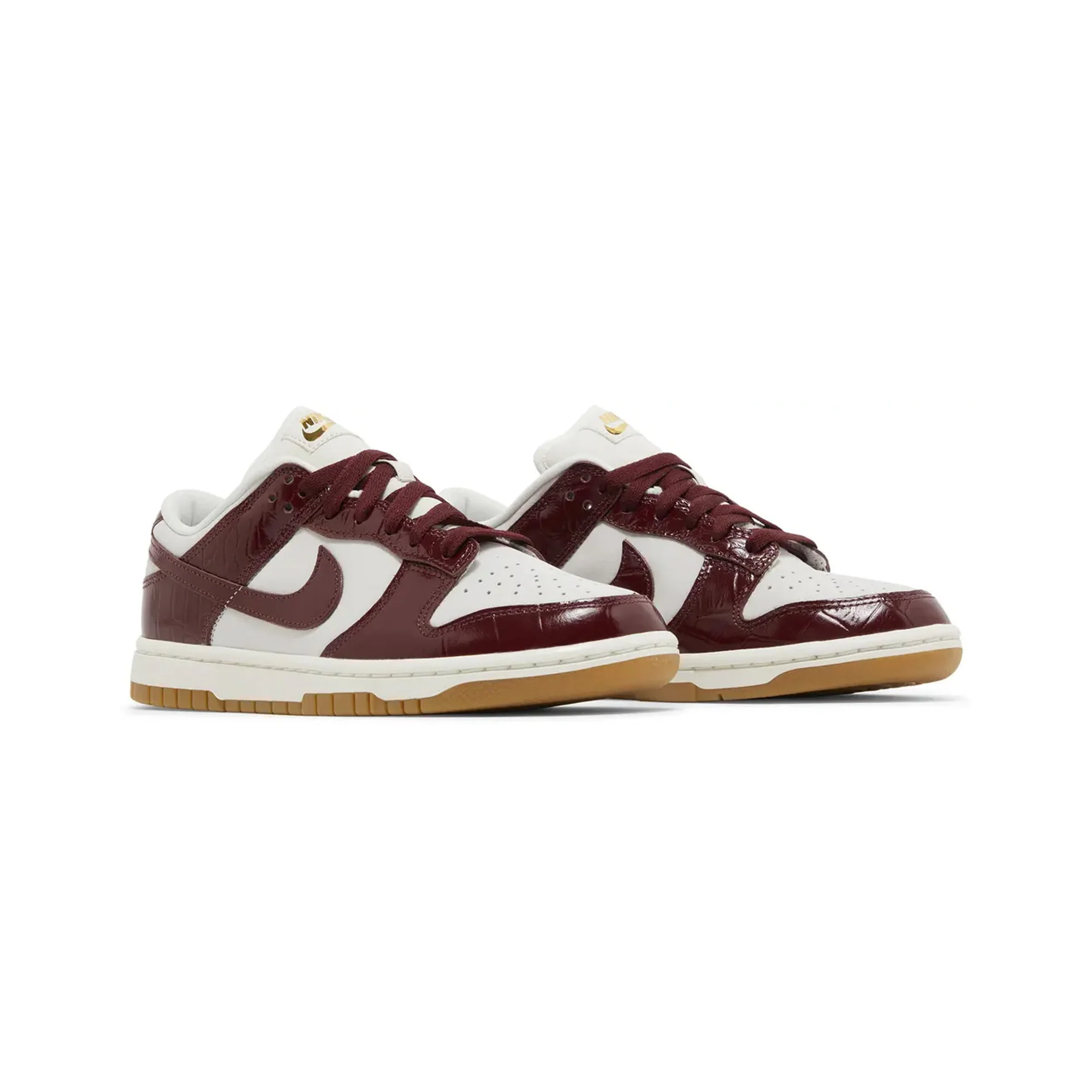 Nike Dunk Low LX 'Dark Team Red Croc' Women's (2024) - Image 2
