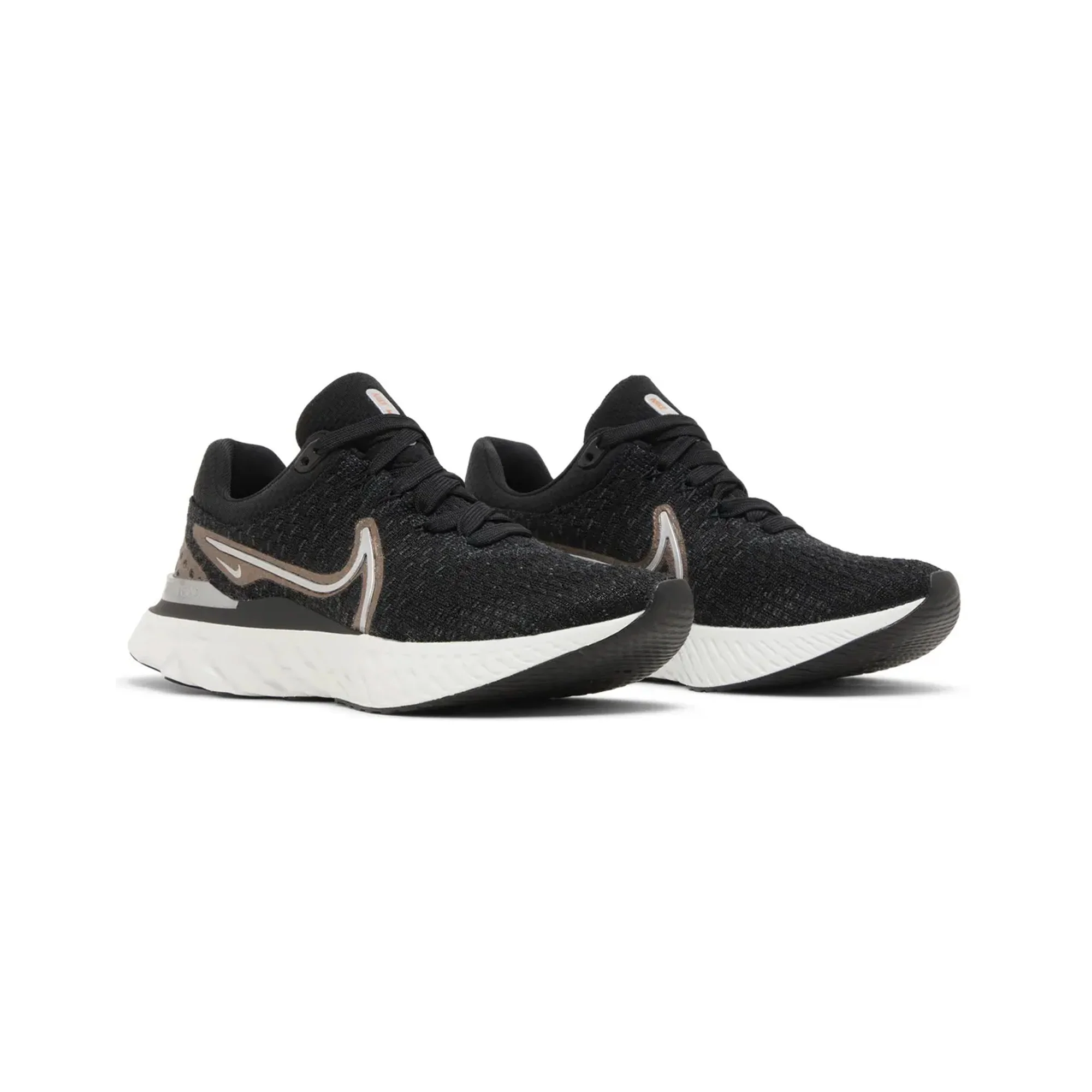 Nike React Infinity Run Flyknit 3 'Black Metallic Copper' Women's (2022) - Image 2