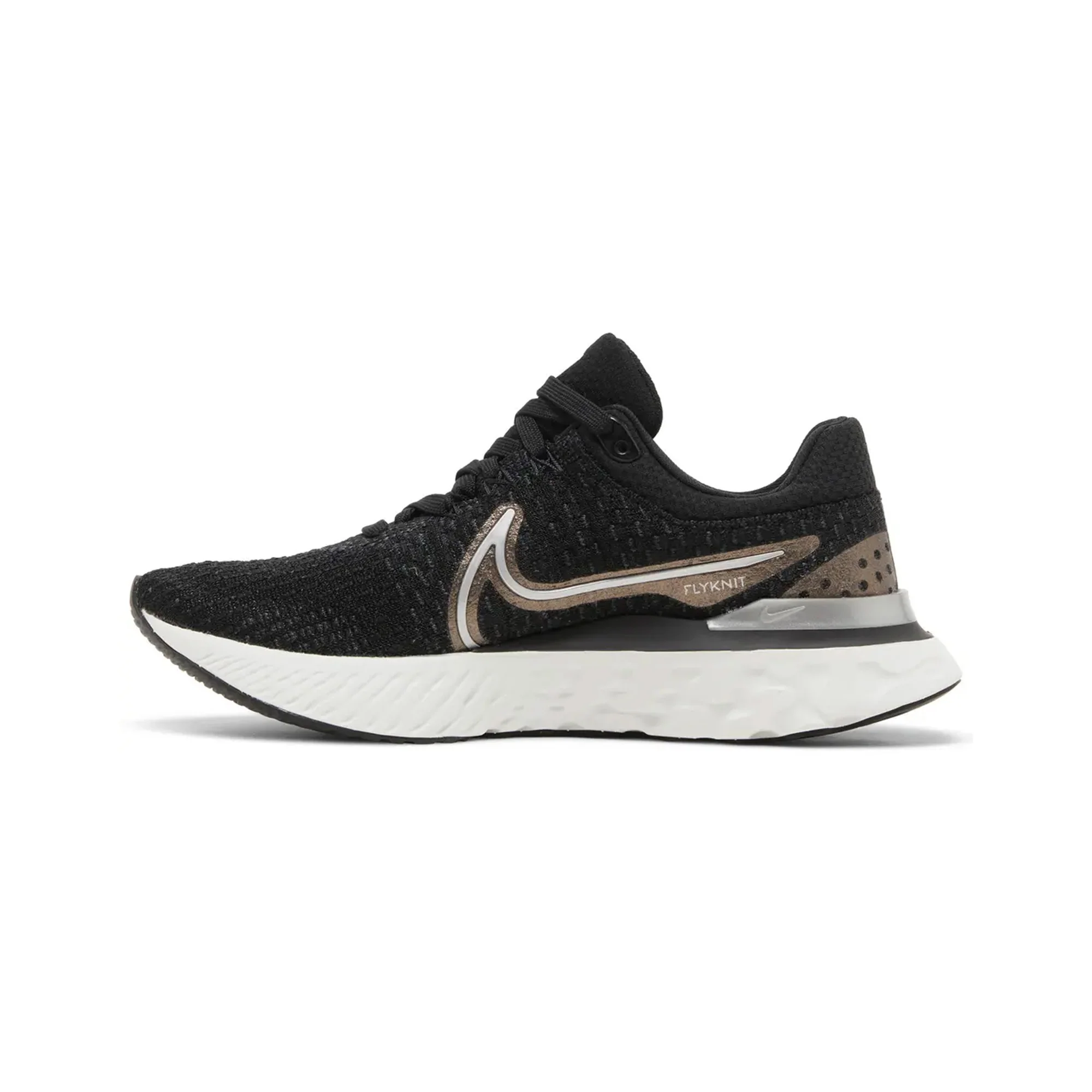 Nike React Infinity Run Flyknit 3 'Black Metallic Copper' Women's (2022) - Image 3