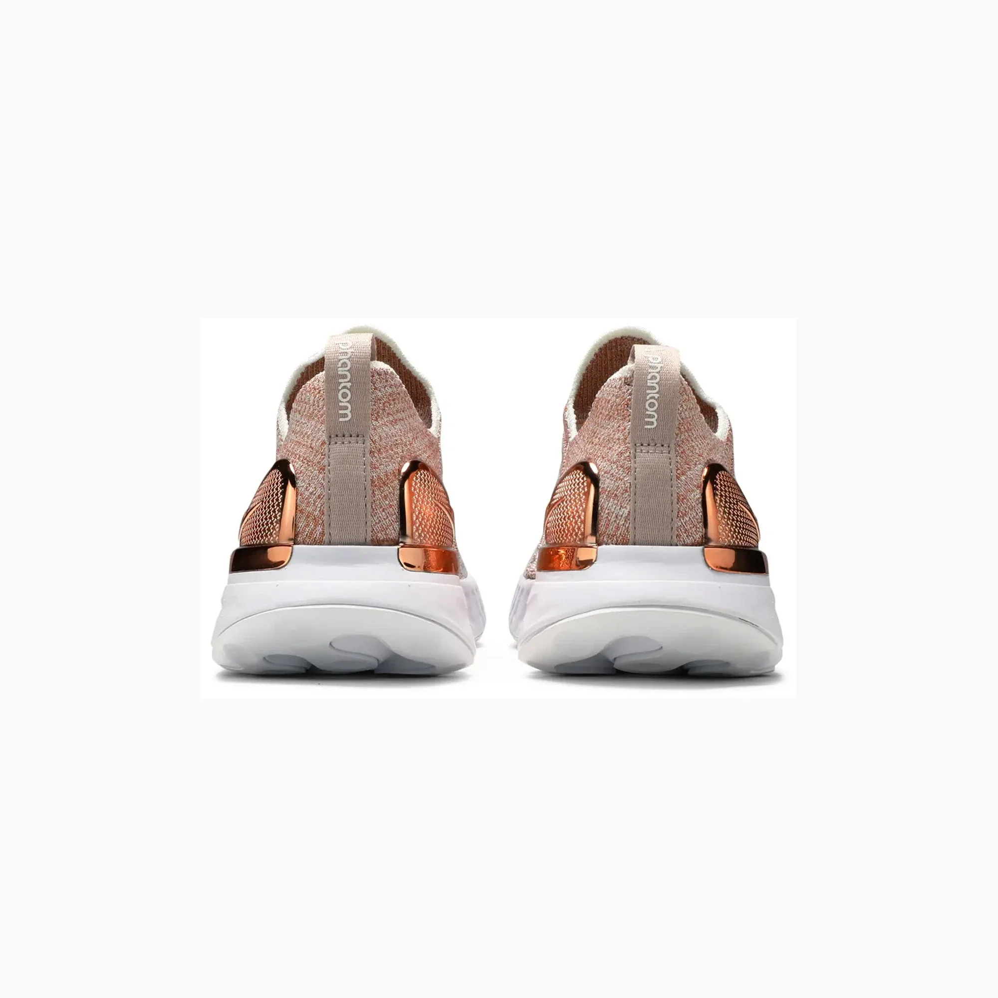 Nike React Phantom Run Flyknit 2 Premium 'Fossil Stone Metallic' Women's (2020) - Image 4