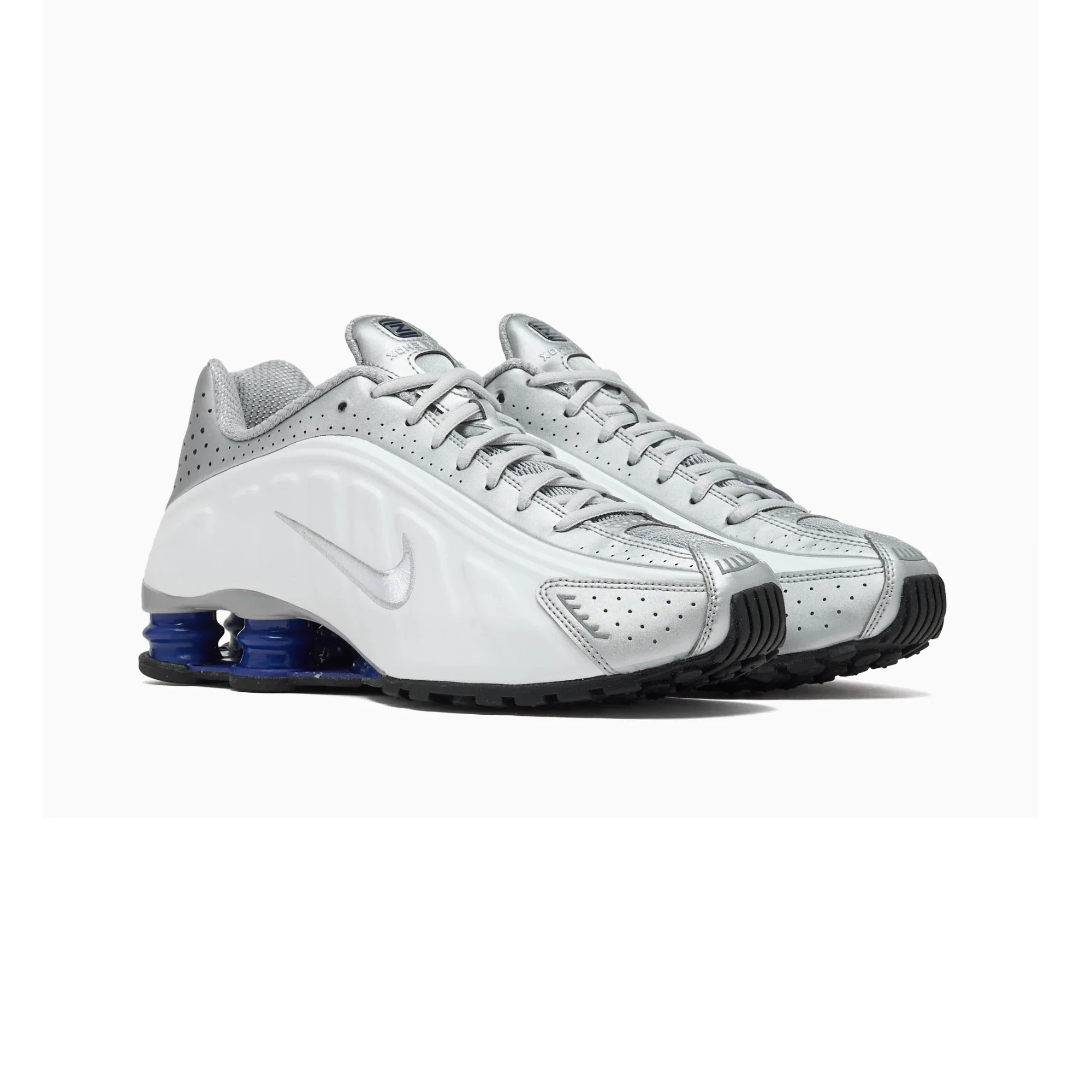 Nike Shox R4 'Metallic Silver Deep Royal Blue' - Image 2