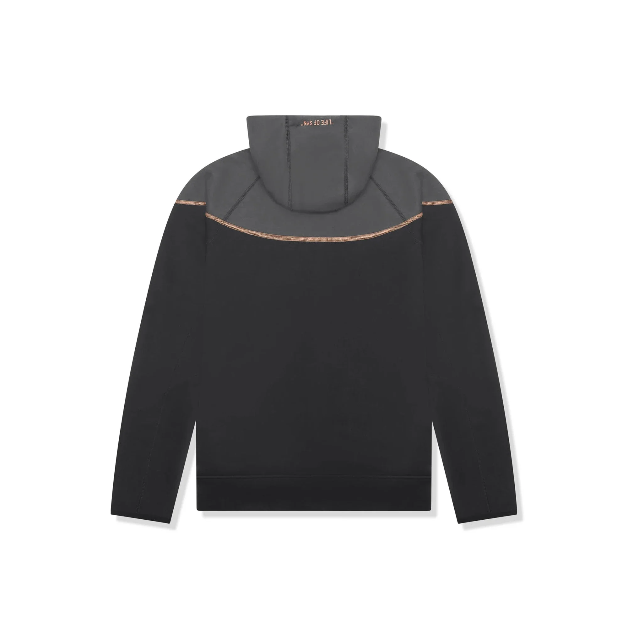 Nike Sportswear Tech Fleece x Central Cee Full Zip Hoodie 'Black / Metallic Red Bronze' (2024) - Image 2