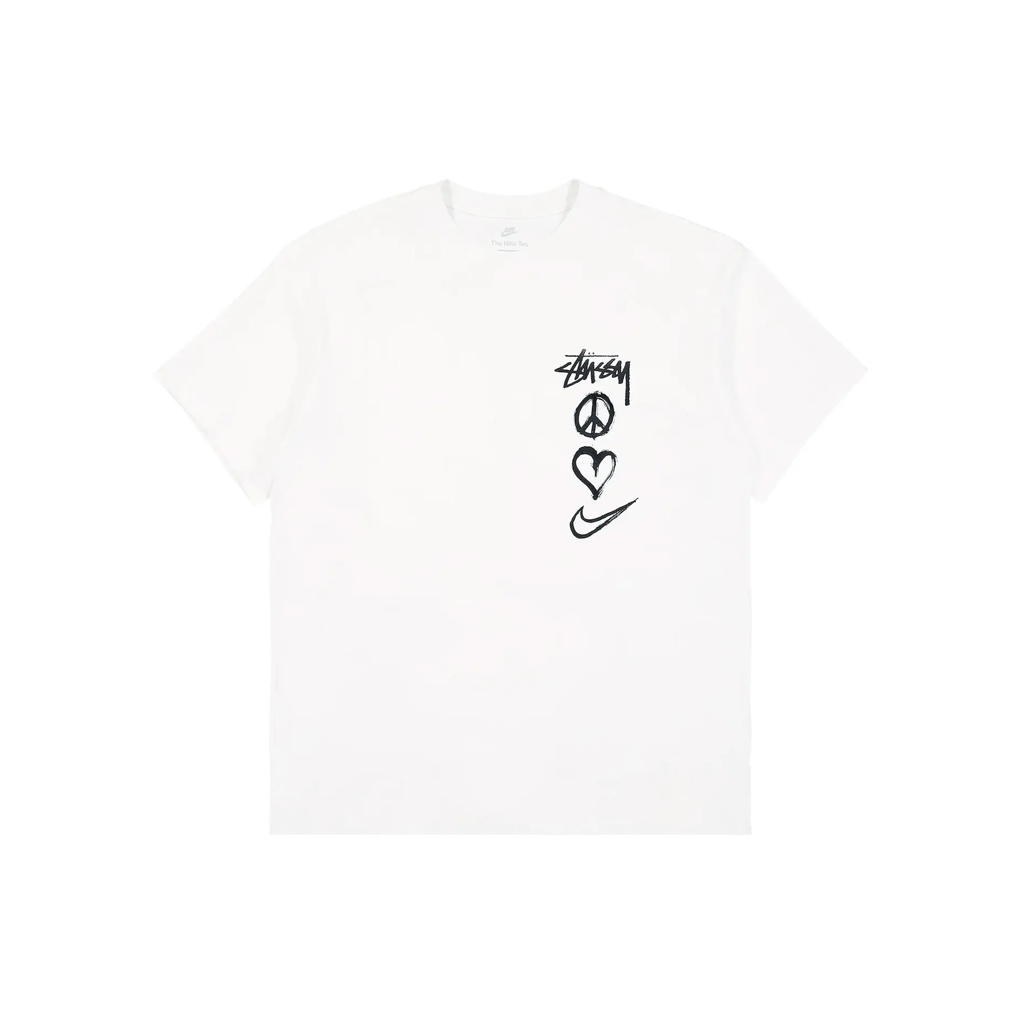 Nike x Stussy Peace, Love, Swoosh T-shirt 'White' (2022)