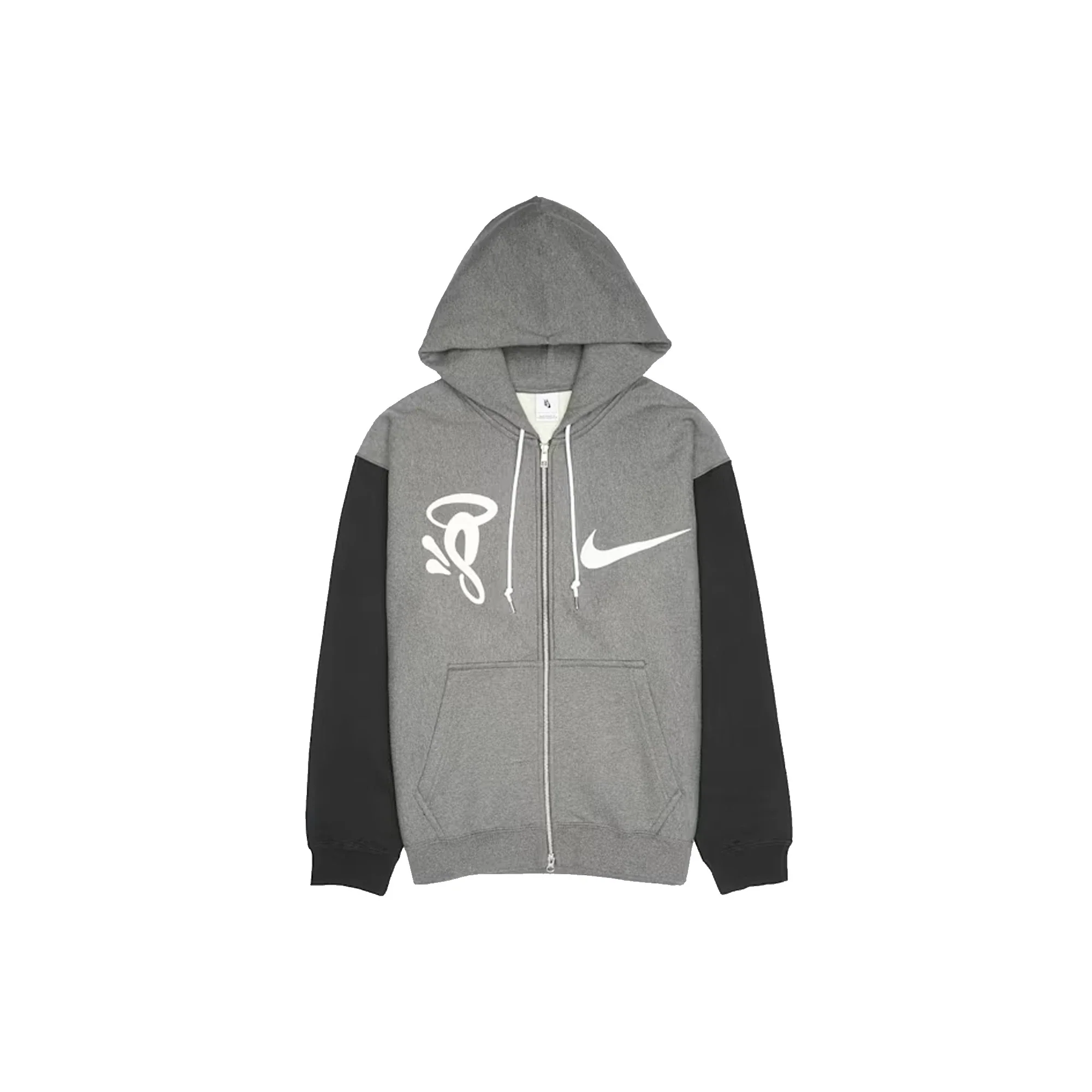 Nike x Syna Solo Swoosh Fleece Full-Zip Hoodie 'Grey' (2026)