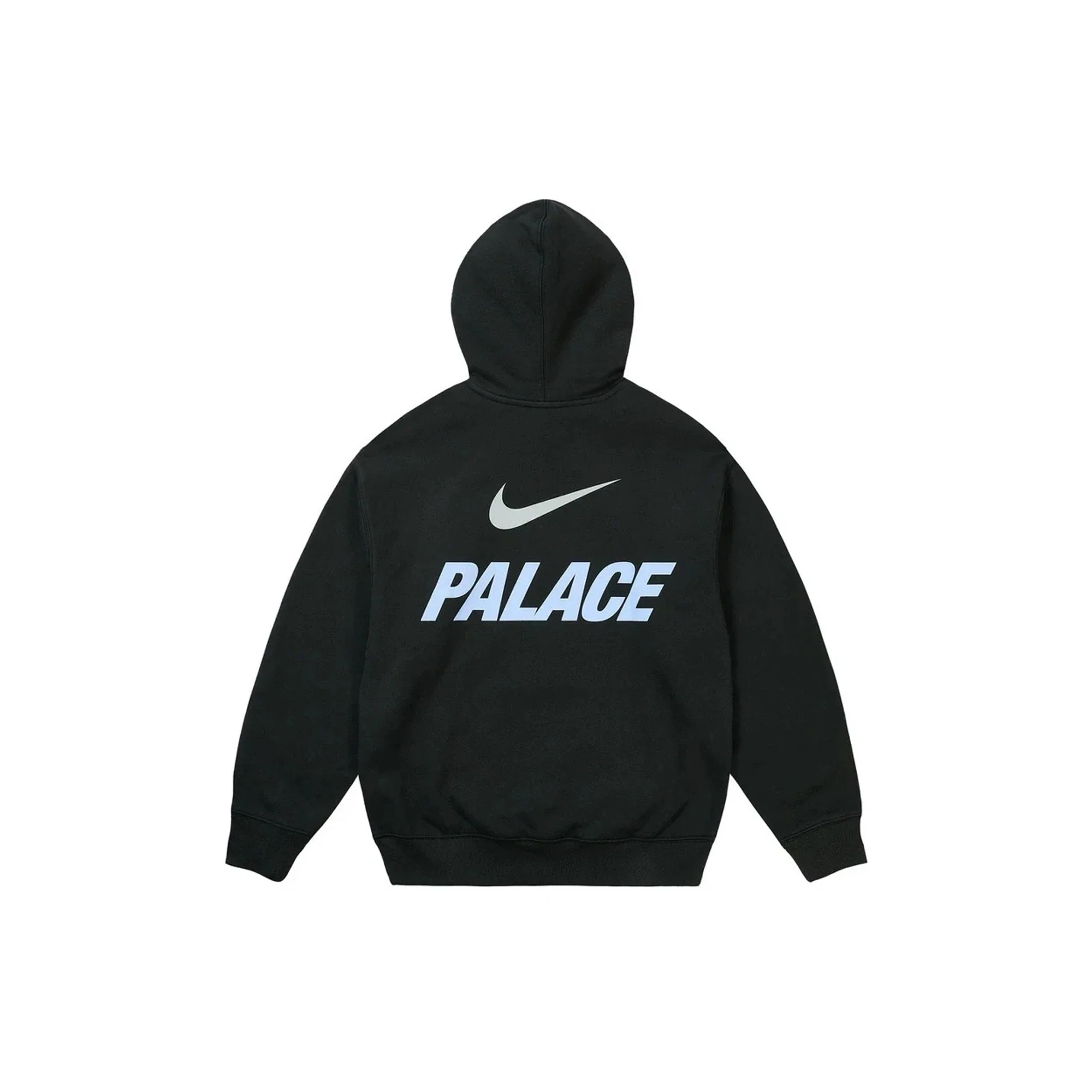 Palace x Nike Font Swoosh Hoodie 'Black' (2026) - Image 2