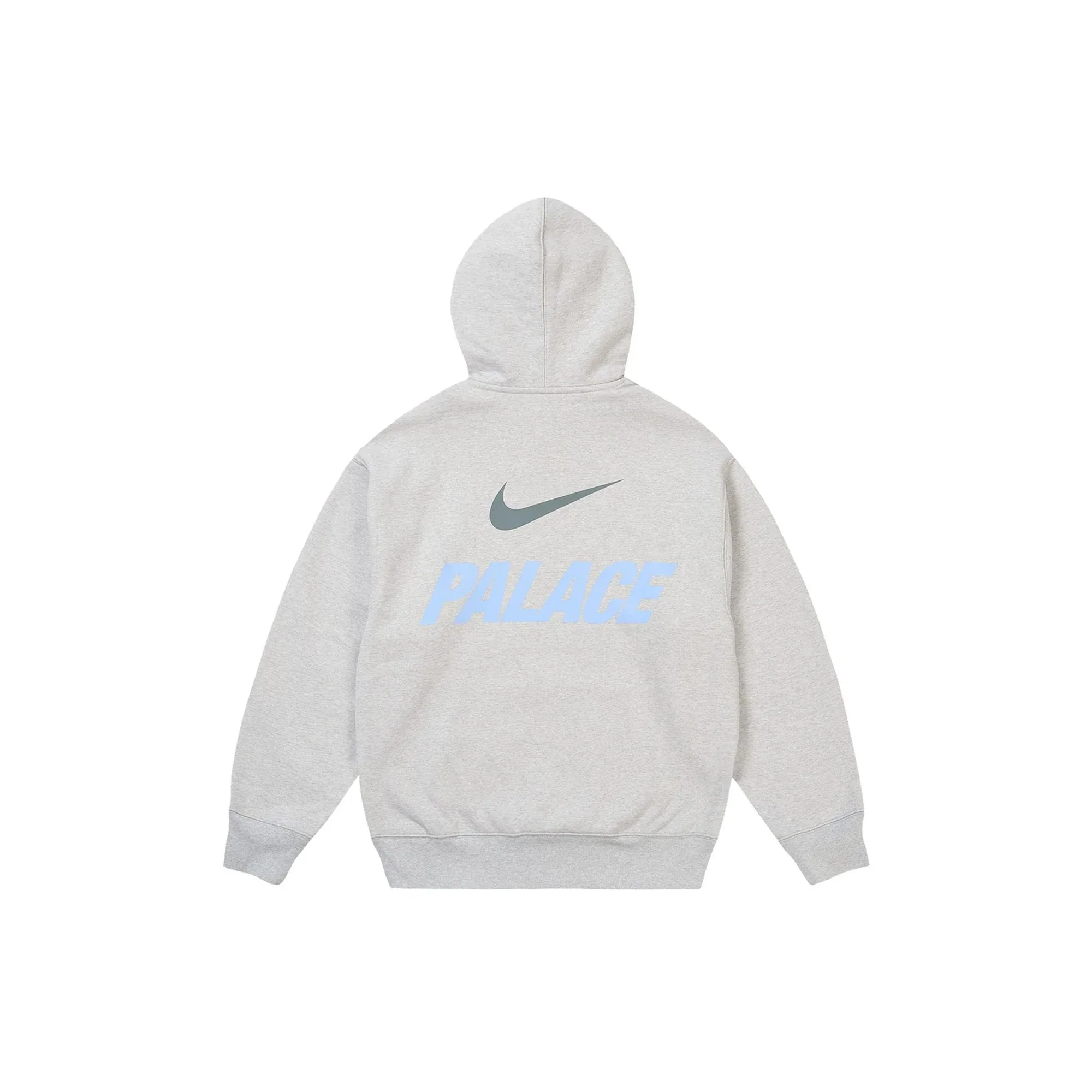 Palace x Nike Font Swoosh Hoodie 'Grey Marl' (2026) - Image 2