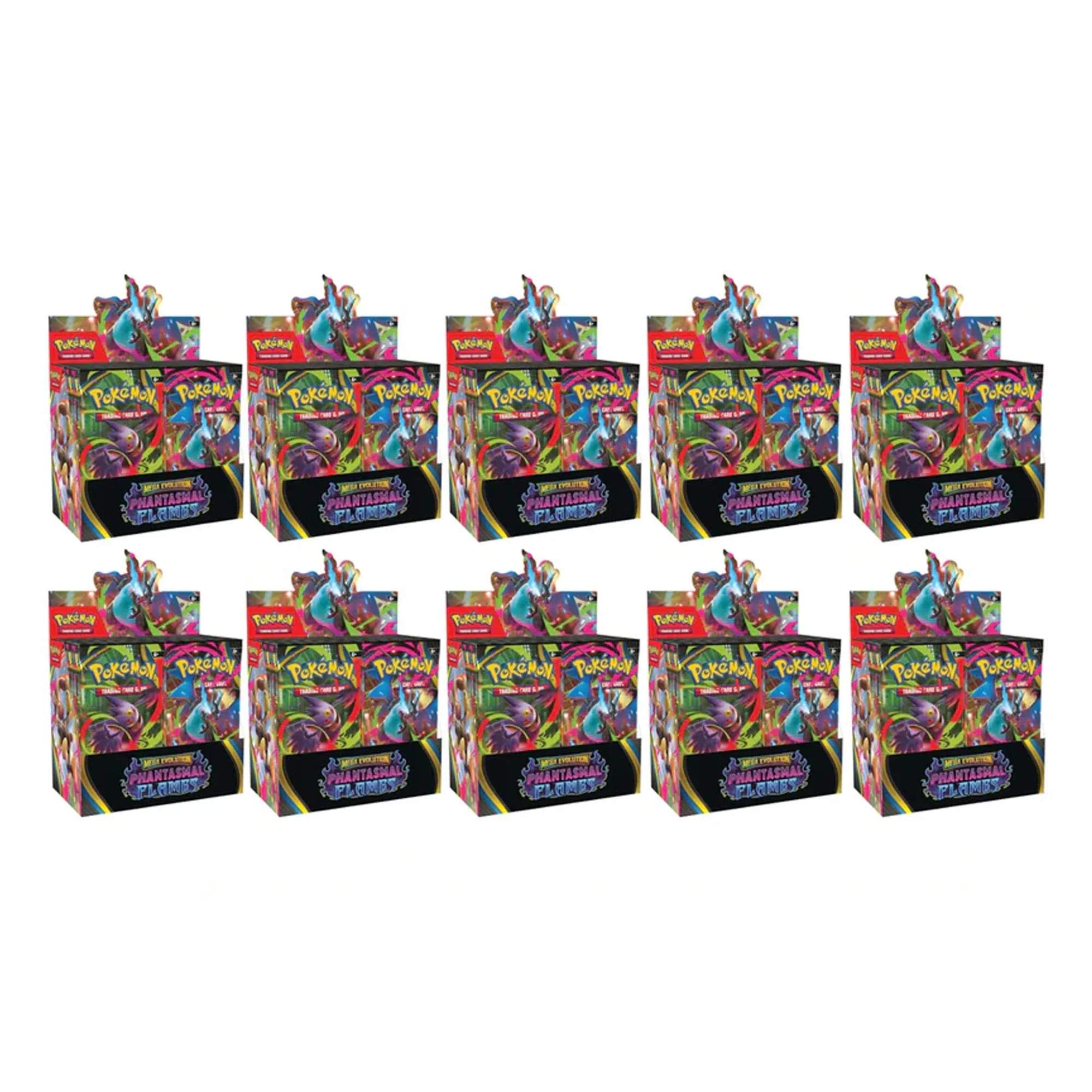 Pokémon Mega Evolution Phantasmal Flames Booster Box 10x Lot (2025) - Image 2