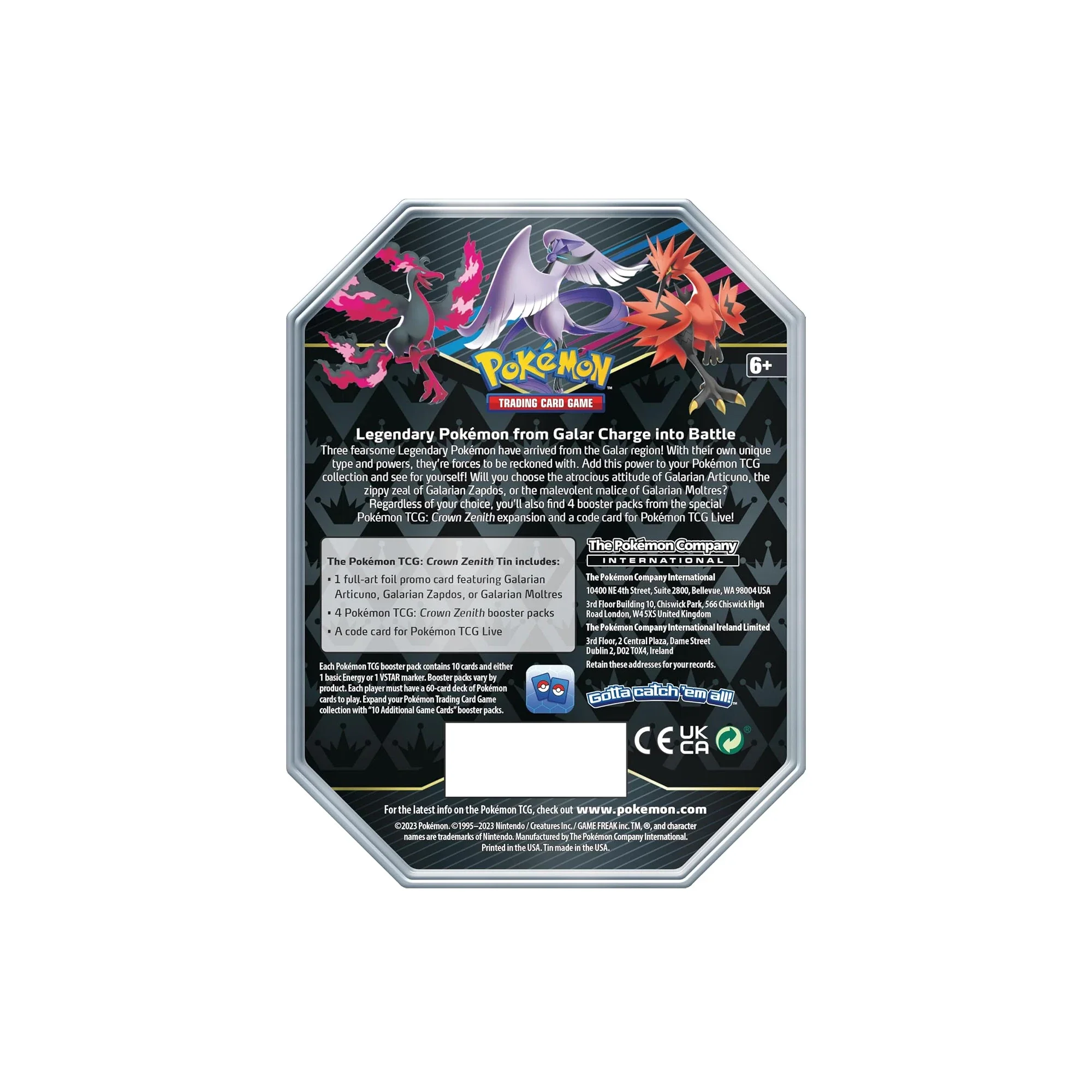 Pokémon TCG Crown Zenith Tin - Image 2