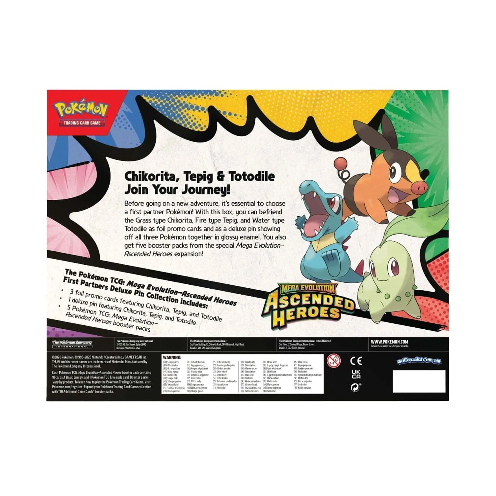 Pokémon TCG Mega Evolution Ascended Heroes First Partners Deluxe Pin Collection - Image 2