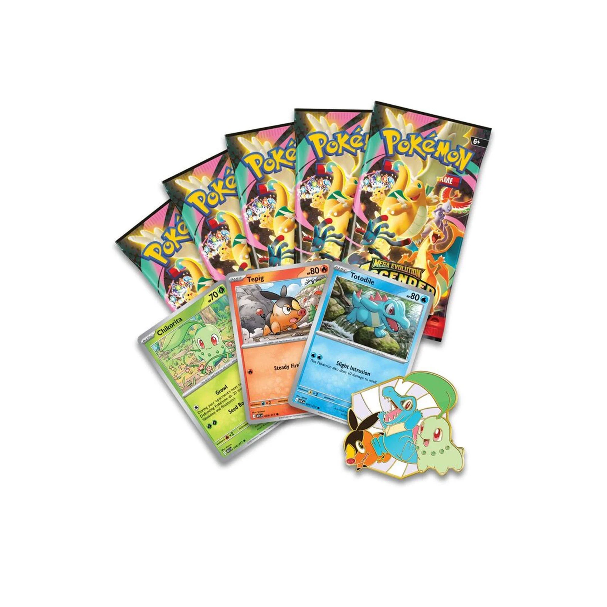 Pokémon TCG Mega Evolution Ascended Heroes First Partners Deluxe Pin Collection - Image 3