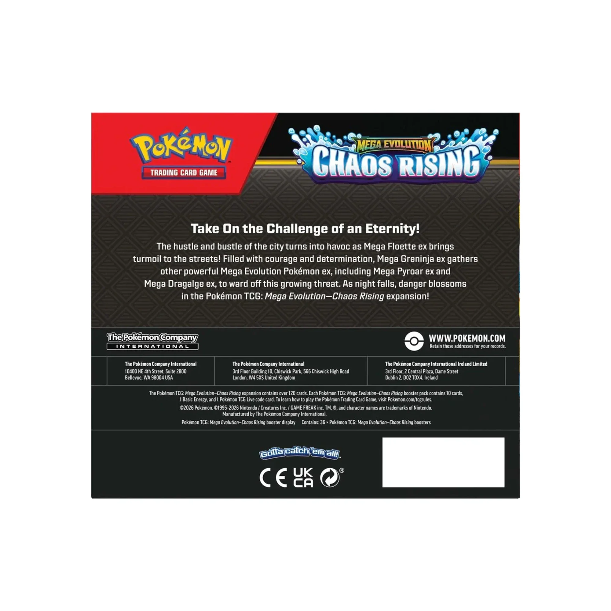 Pokémon TCG Mega Evolution Chaos Rising Booster Box (36 packs) - Image 2