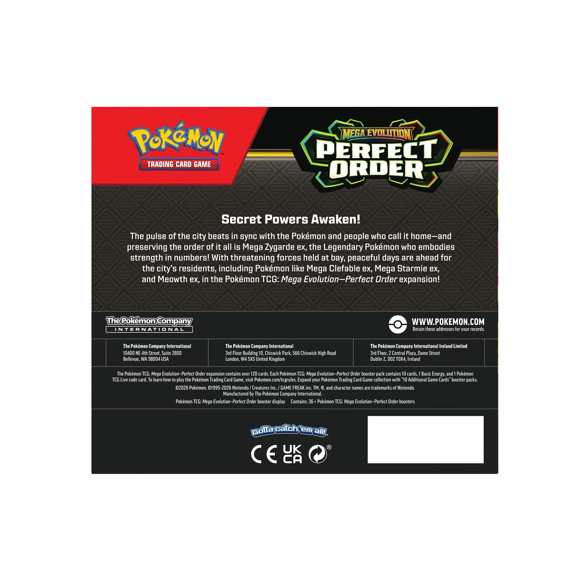 Pokémon TCG Mega Evolution Perfect Order Booster Display (36 Booster Packs) - Image 3