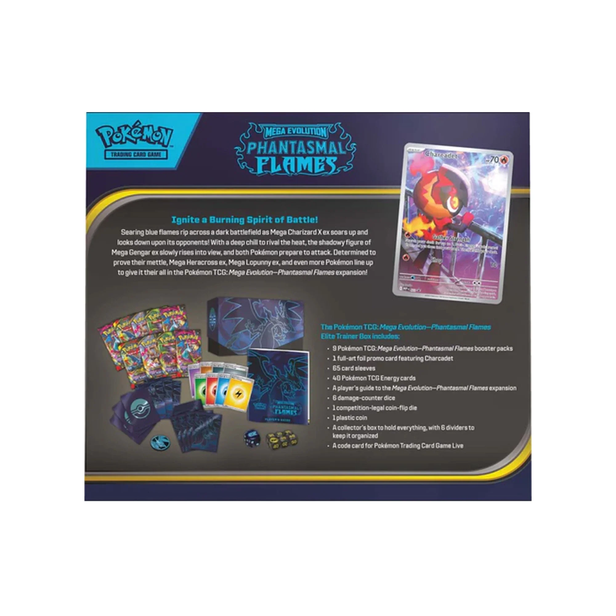 Pokémon TCG Mega Evolution Phantasmal Flames Elite Trainer Box - Image 3