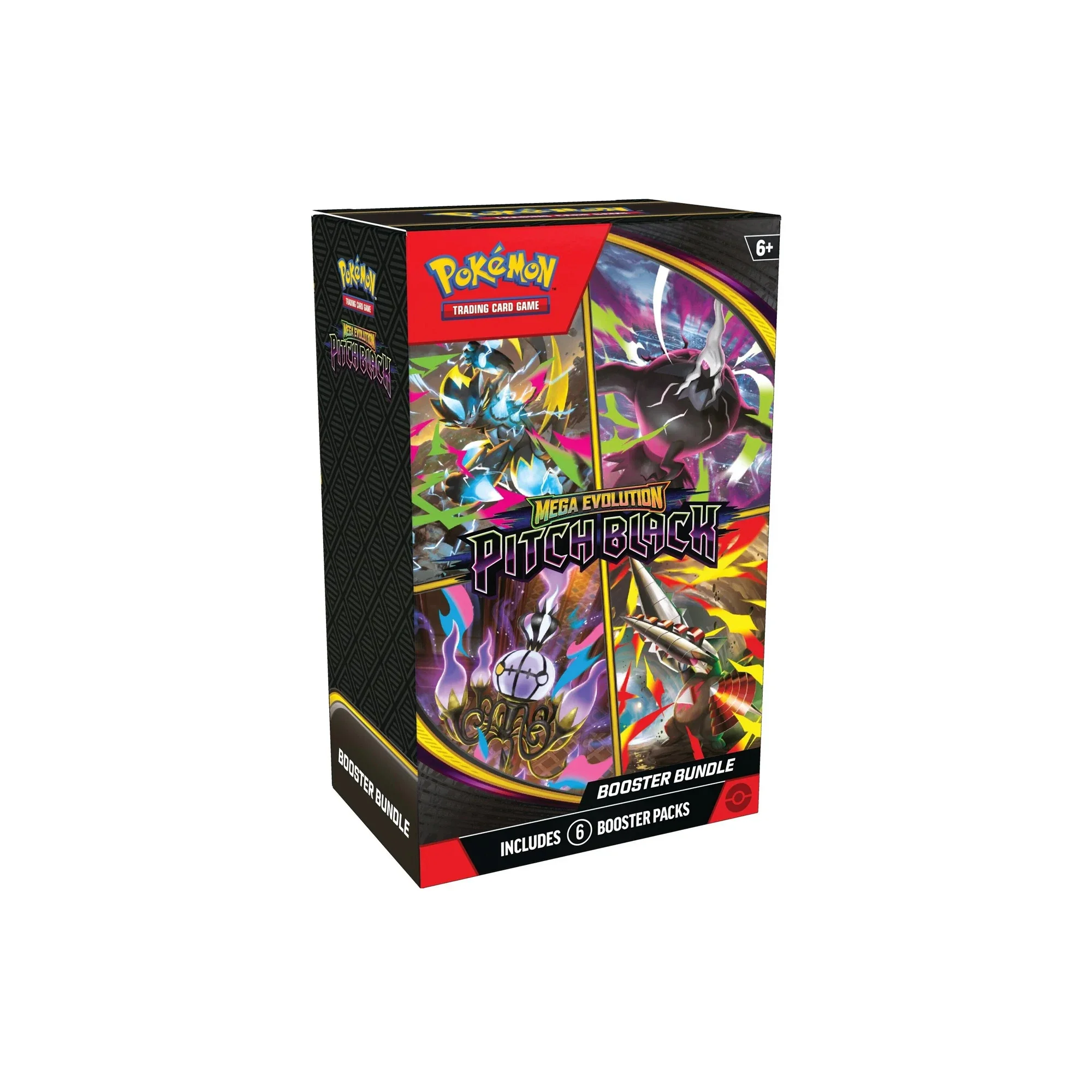 Pokémon TCG Mega Evolution-Pitch Black Booster Bundle (6 Packs)