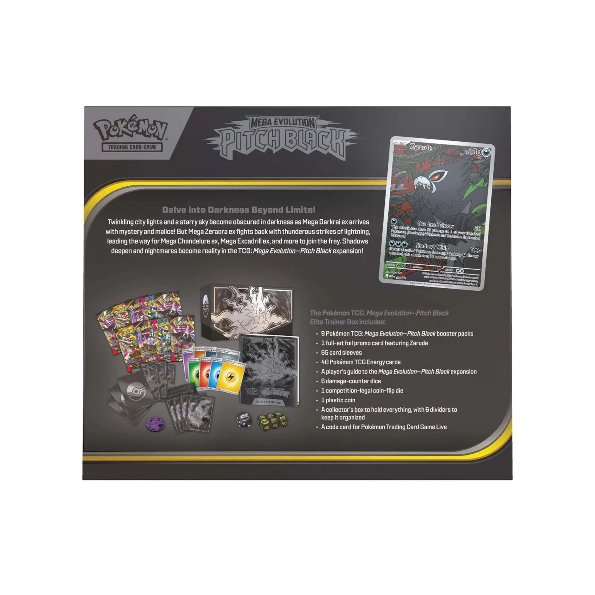Pokémon TCG Mega Evolution Pitch Black Elite Trainer Box - Image 3
