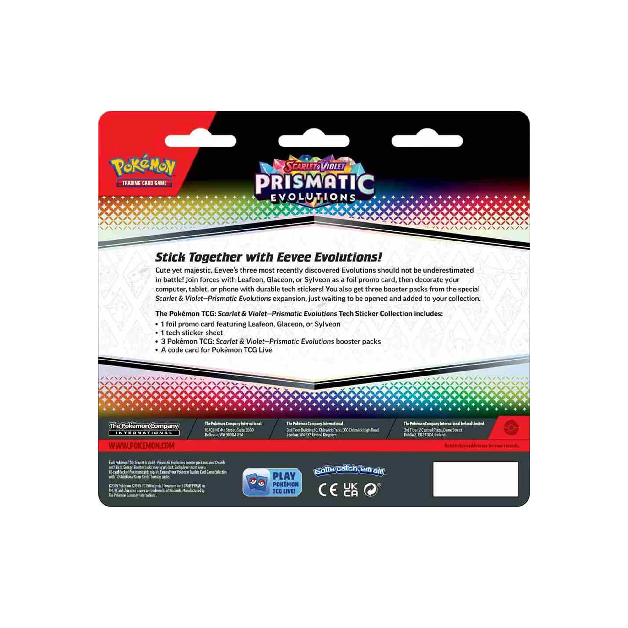 Pokémon TCG: Scarlet and Violet Prismatic Evolution Tech Sticker Collection - Image 4