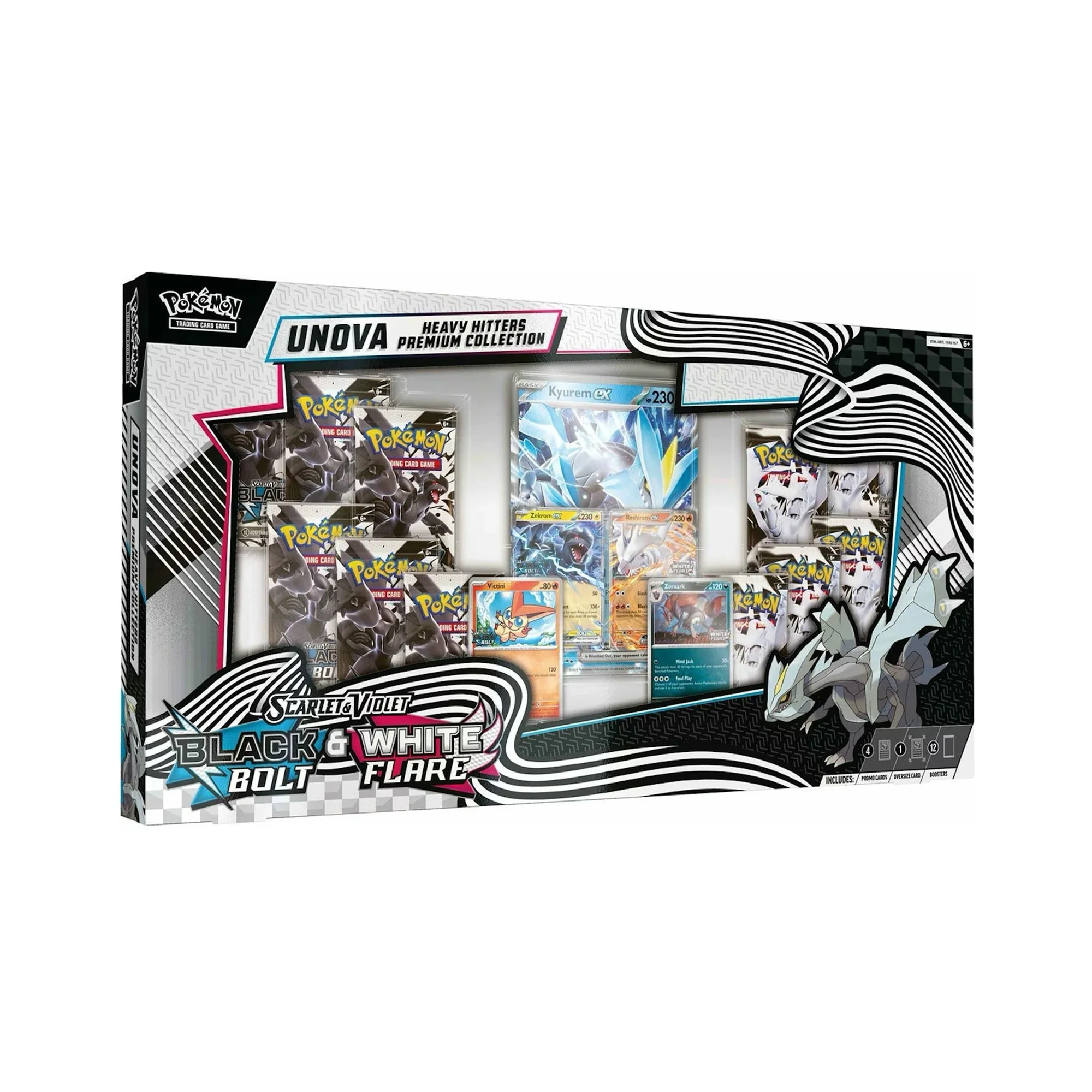 Pokémon TCG Scarlet & Violet Black Bolt & White Flare Unova Heavy Hitters Premium Collection (Costco Exclusive) (2025)