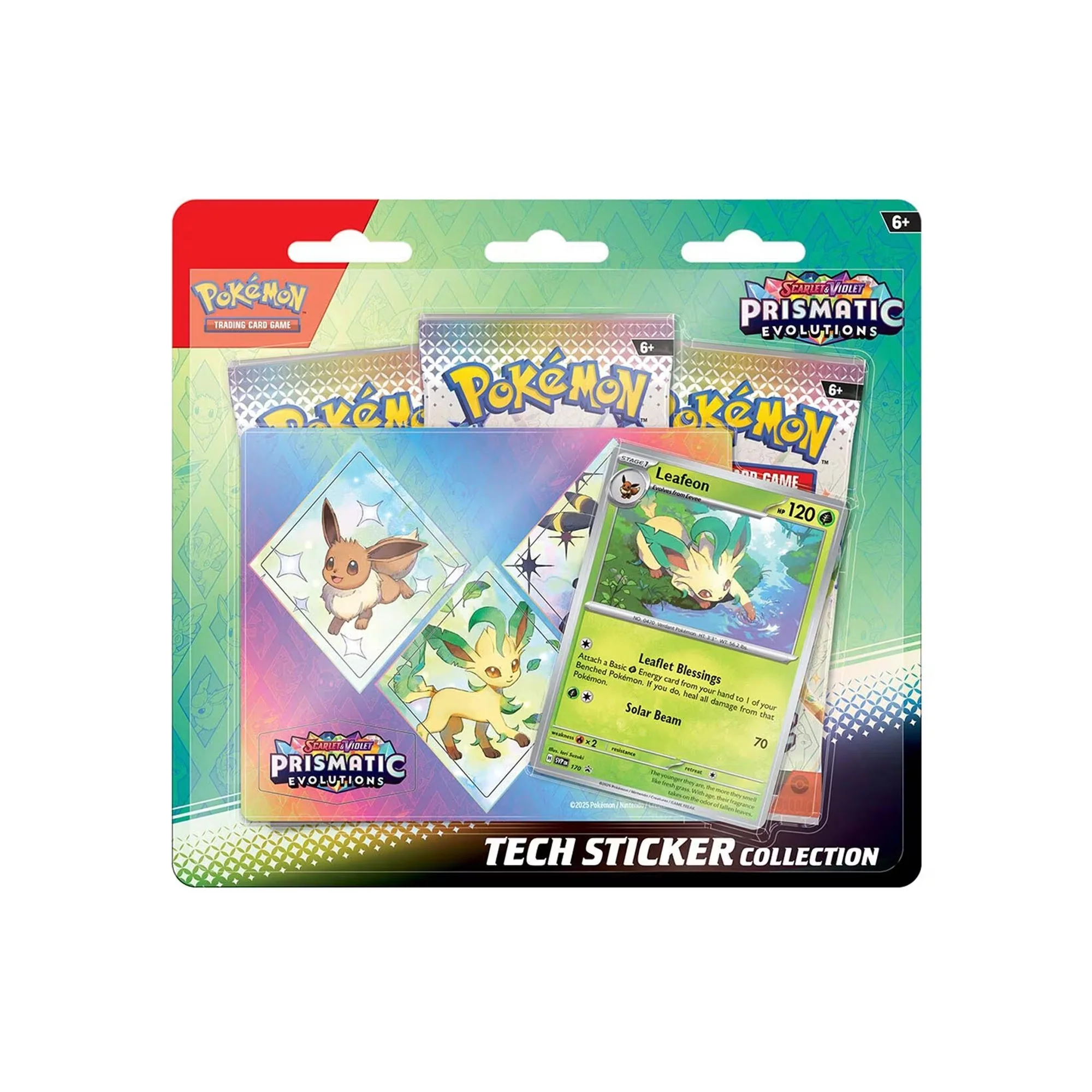 Pokémon TCG Scarlet & Violet Prismatic Evolutions 'Custom Bundle' Poster and Tech Sticker Collection - Image 2