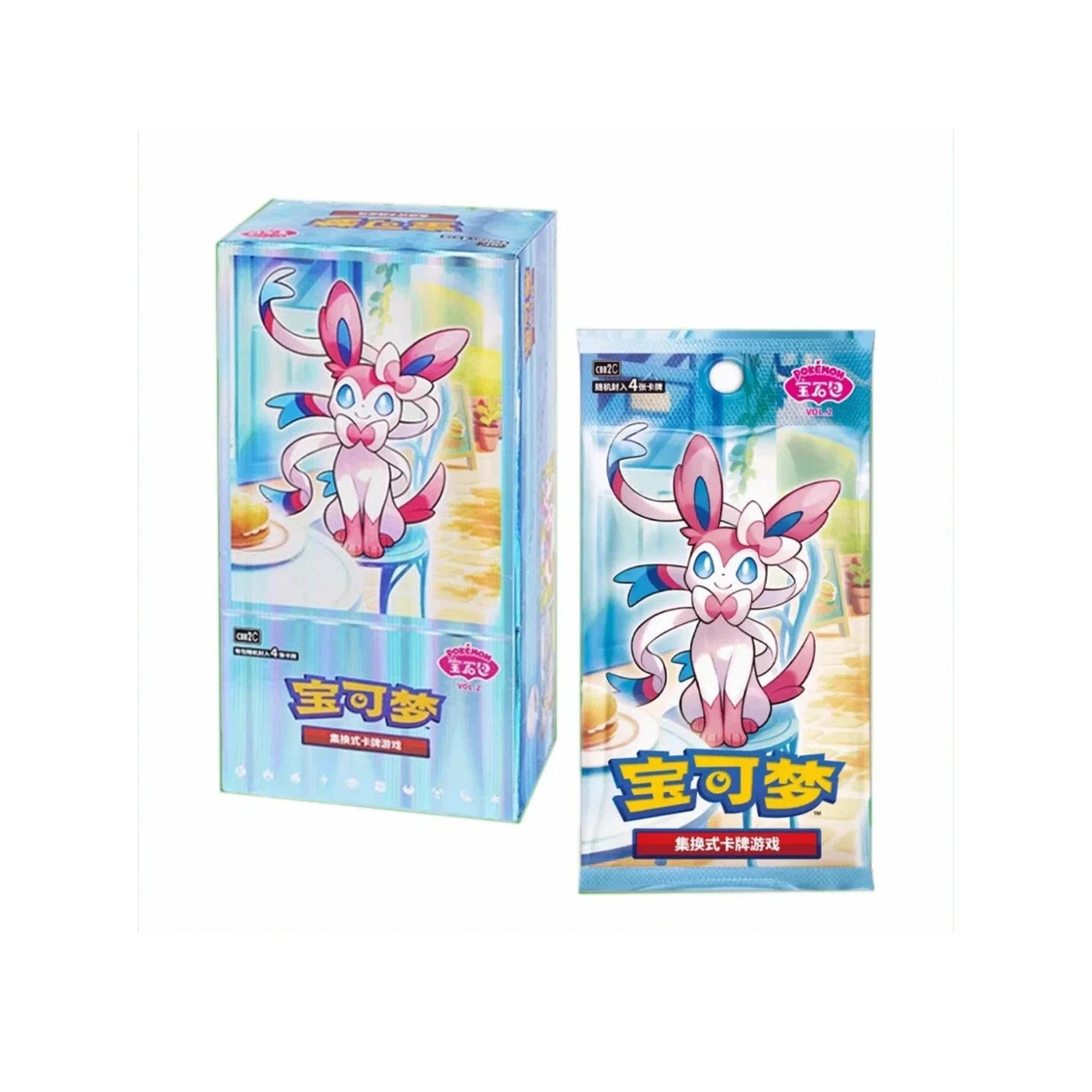 Pokémon TCG Simplified Chinese Gem Vol. 2 Eevee Booster Box - Image 2