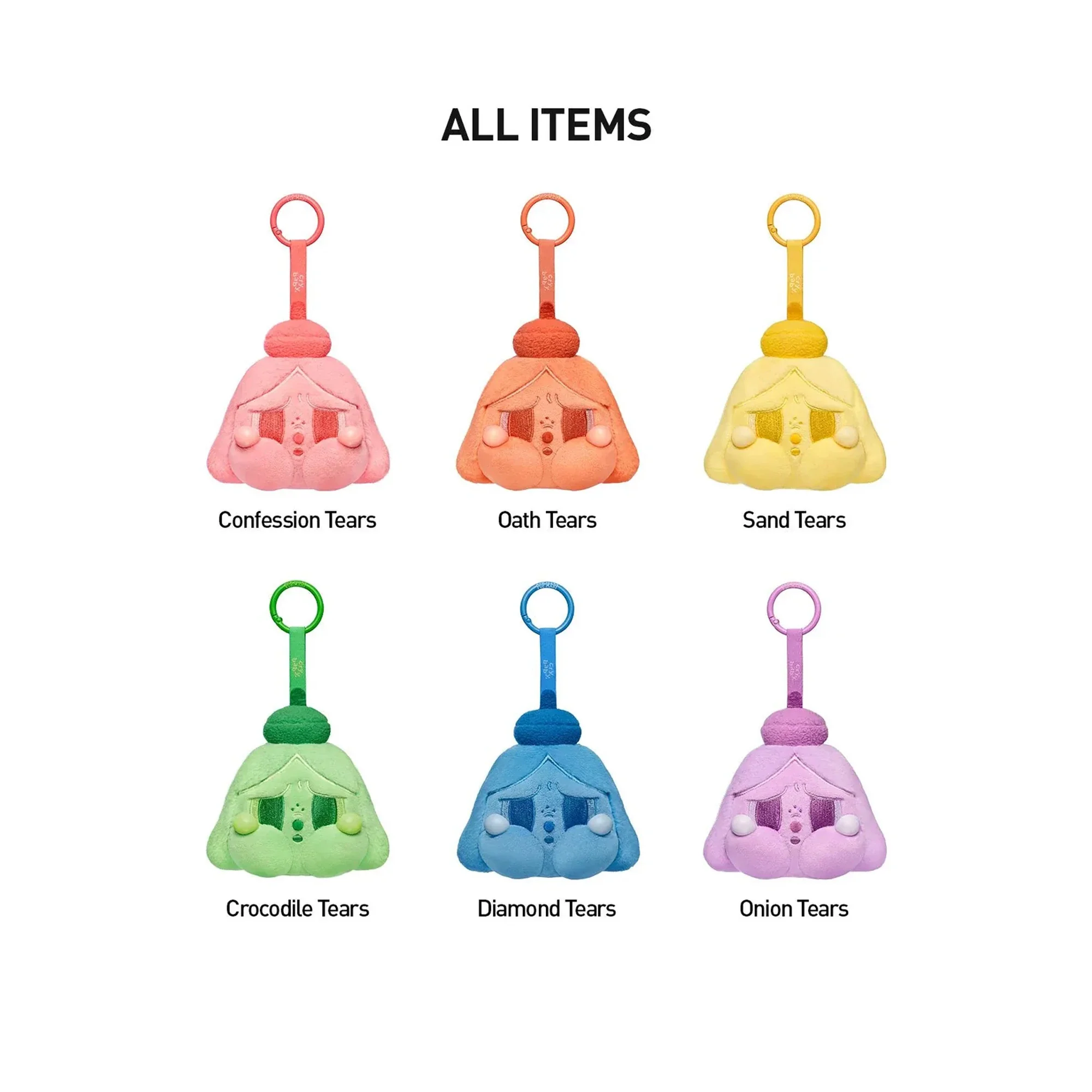 POP MART CRYBABY Tears Launch Project Series Plush Pendant Blind Box (6 Blind Boxes) (2026) - Image 3