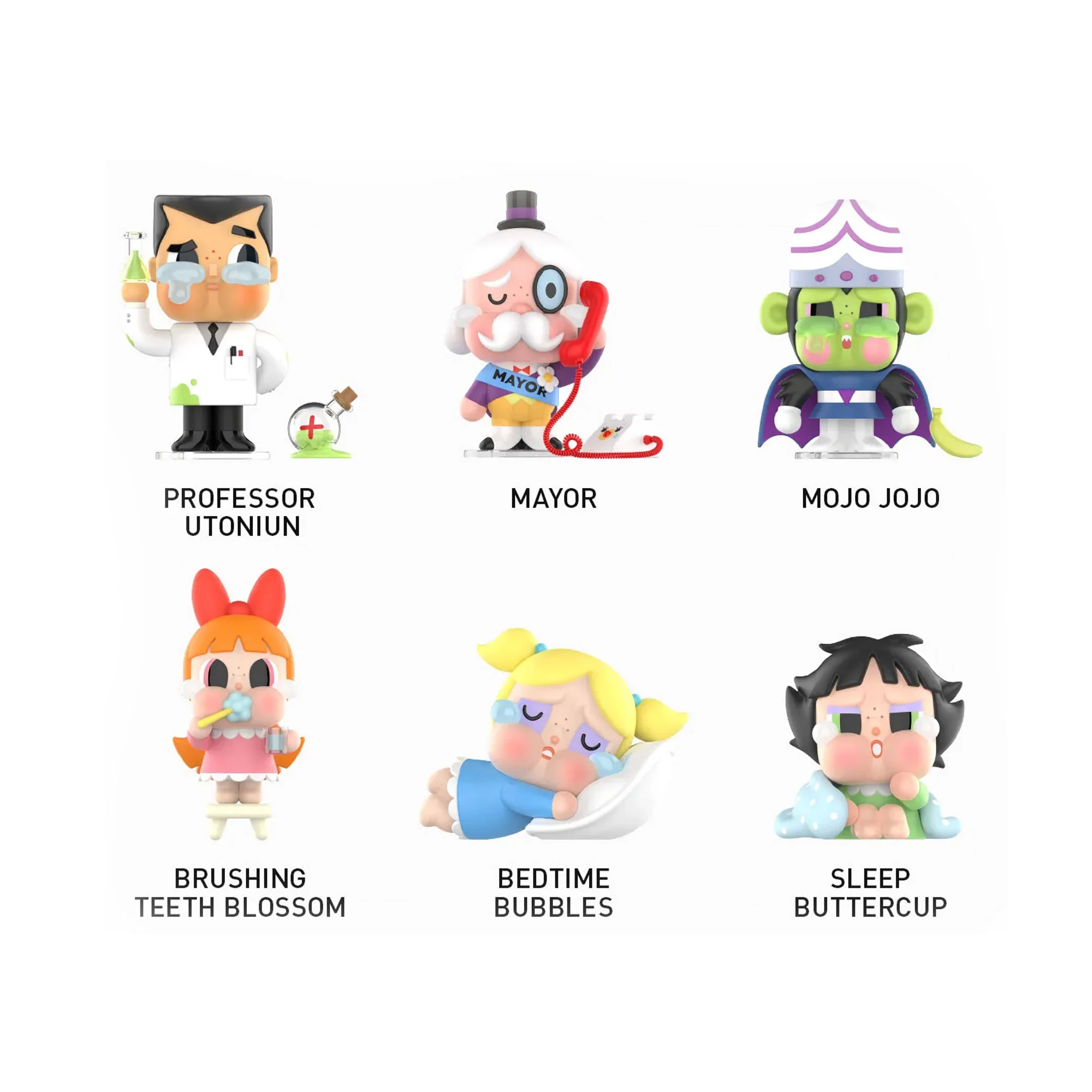 POP MART CryBaby x Powerpuff Girls Series Vinyl Face Plush Sealed Case (12 Blind Boxes) - Image 3
