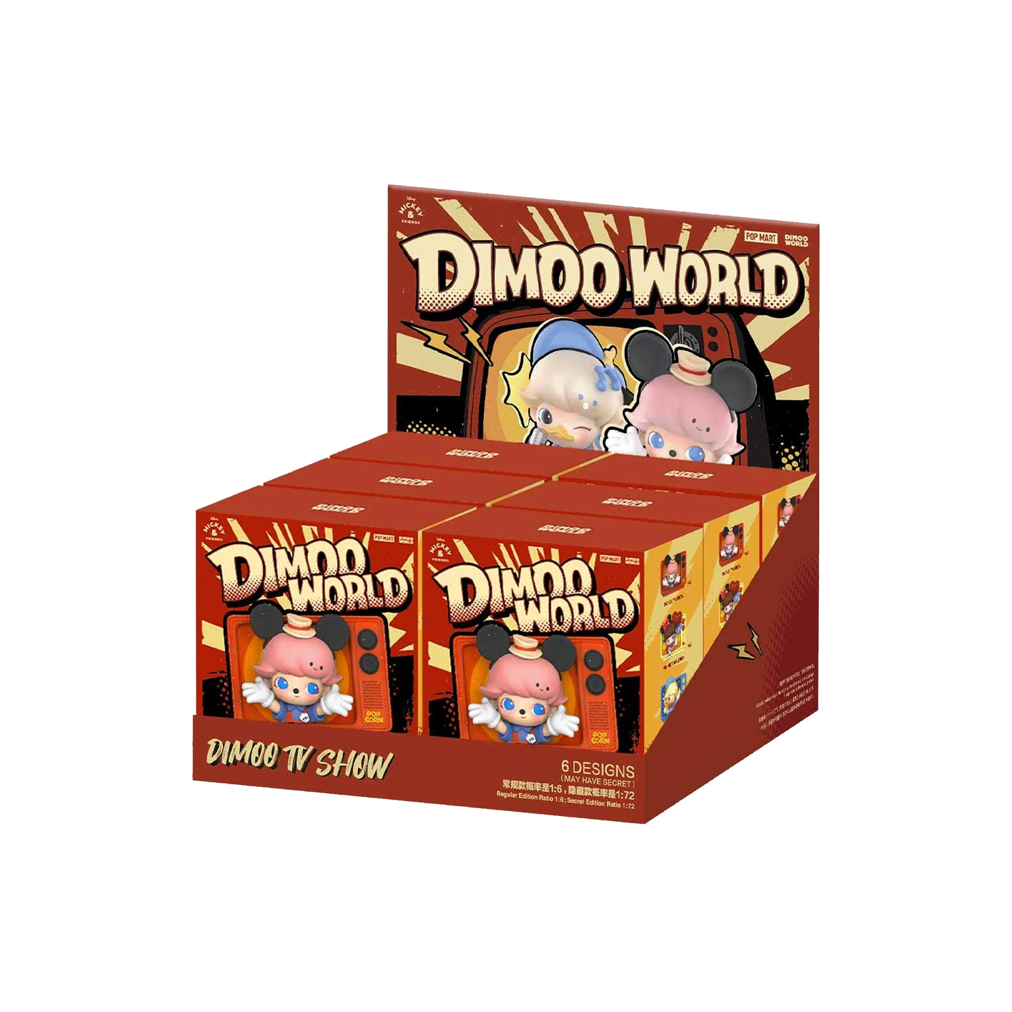 POP MART DIMOO WORLD x DISNEY Series Fridge Magnet Blind Box (6 Blind Boxes) (2025)