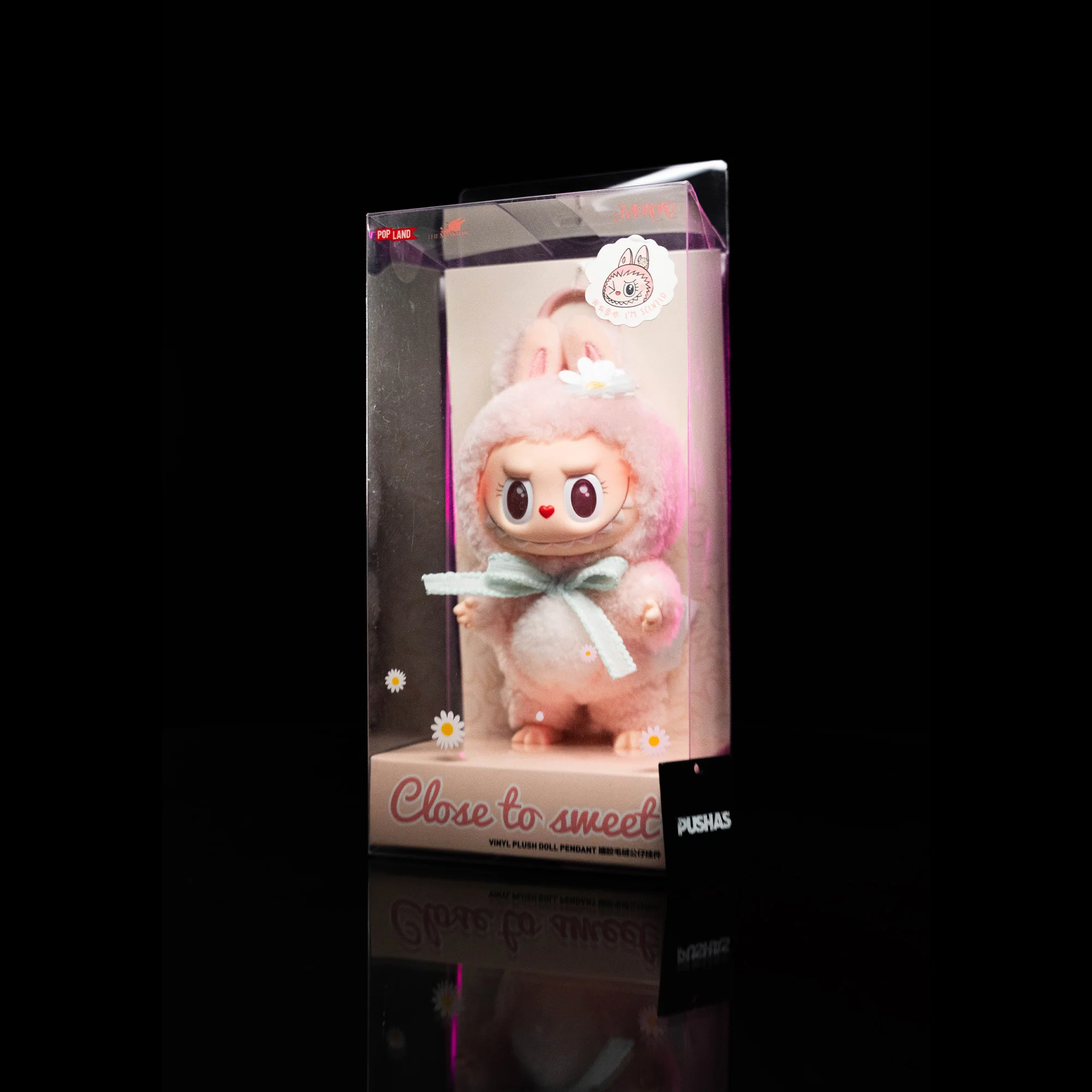 POP MART LABUBU Mokoko Close to Sweet Vinyl Plush Doll Pendant Keychain - Image 3