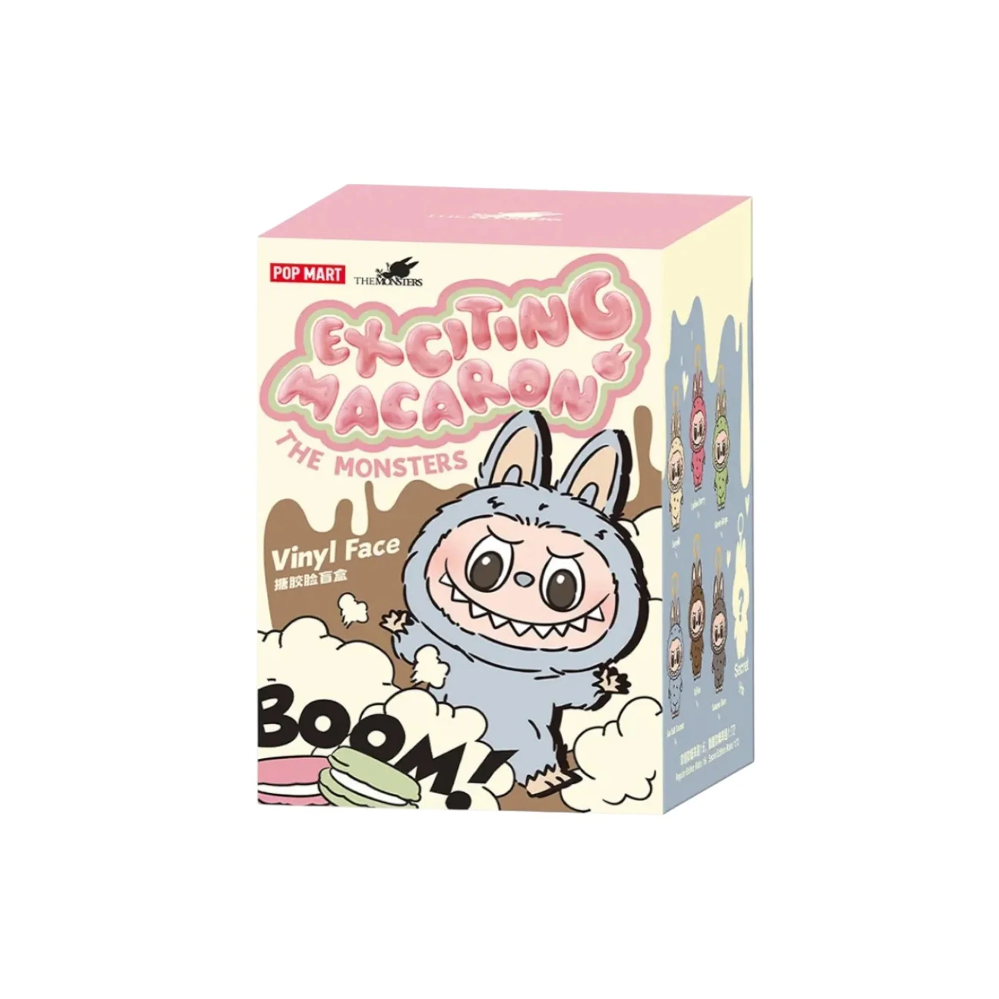 POP MART Labubu The Monsters Tasty Macarons Chestnut Cocoa Vinyl Plush Pendant - Image 2
