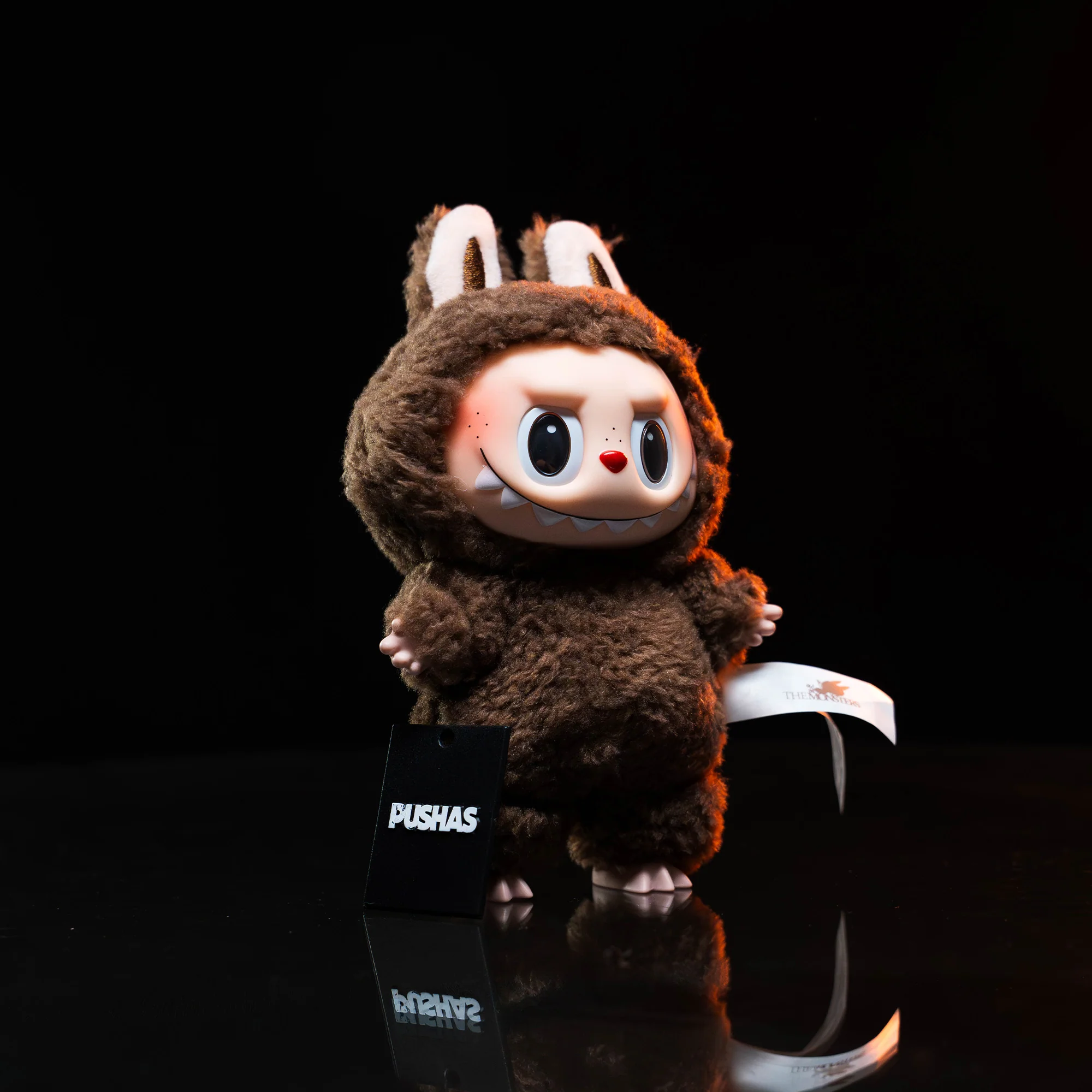POP MART Labubu The Monsters Tasty Macarons Chestnut Cocoa Vinyl Plush Pendant - Image 3