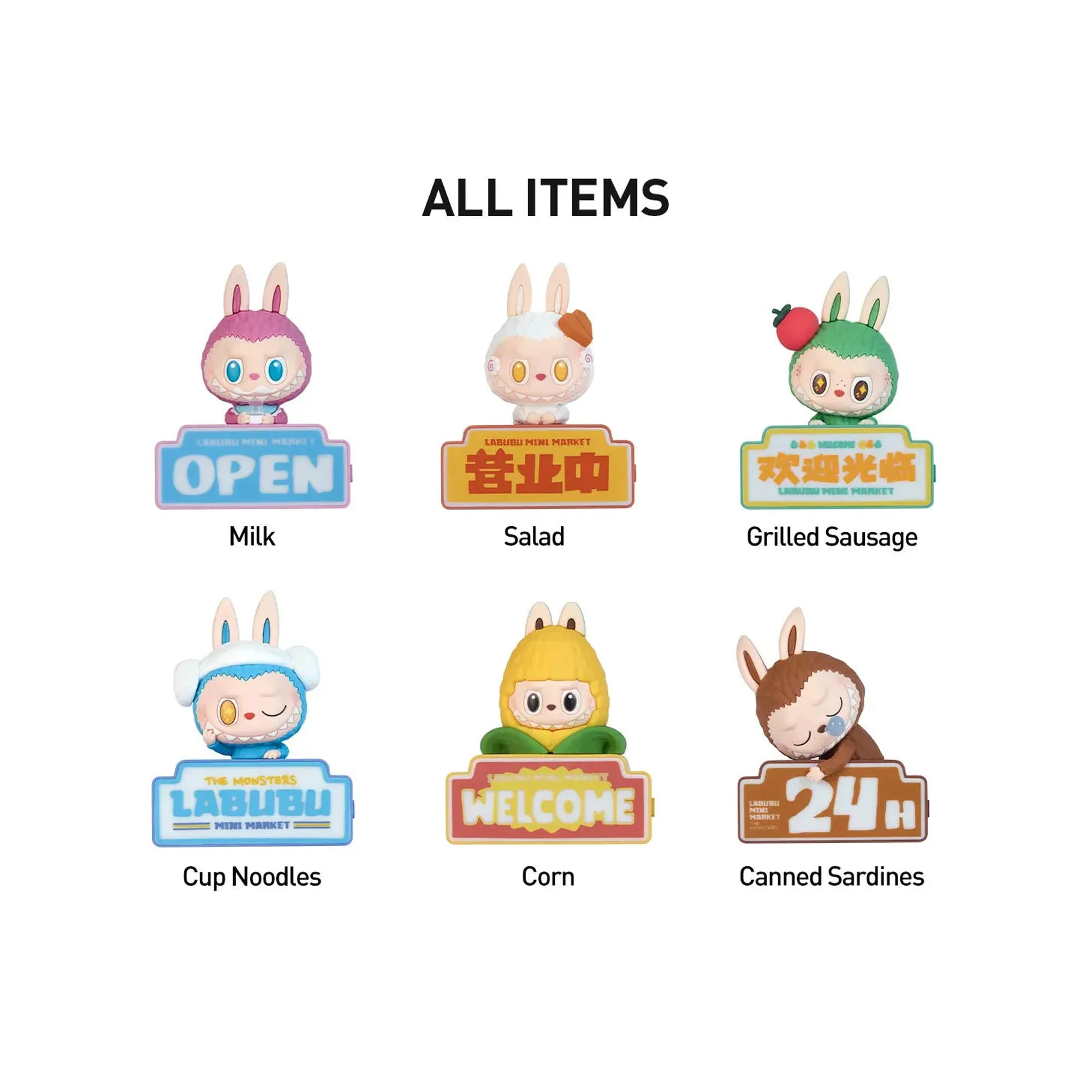 POP MART Labubu The Monsters Wacky Mart Series Fridge Magnet Sealed Case (6 Blind Boxes) - Image 3