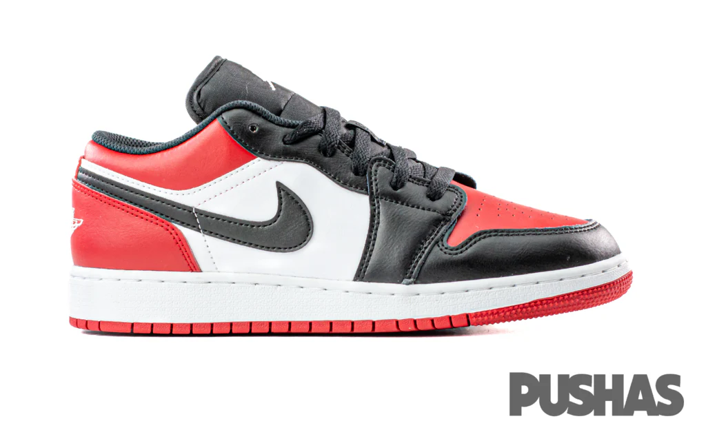 [Refurbished] Air Jordan 1 Low 'Bred Toe' GS (2021) - Image 2