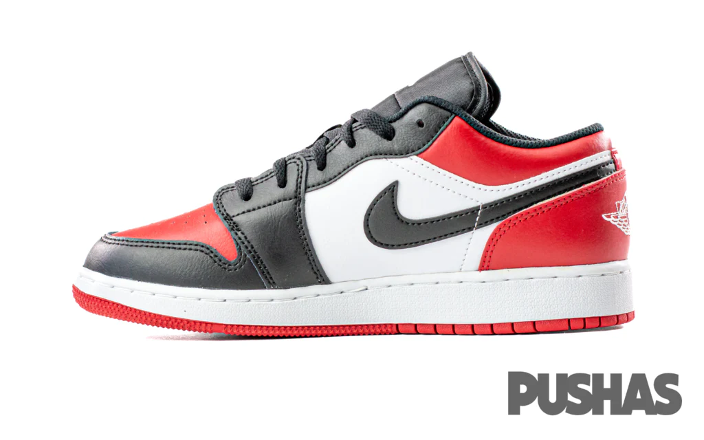 [Refurbished] Air Jordan 1 Low 'Bred Toe' GS (2021) - Image 3
