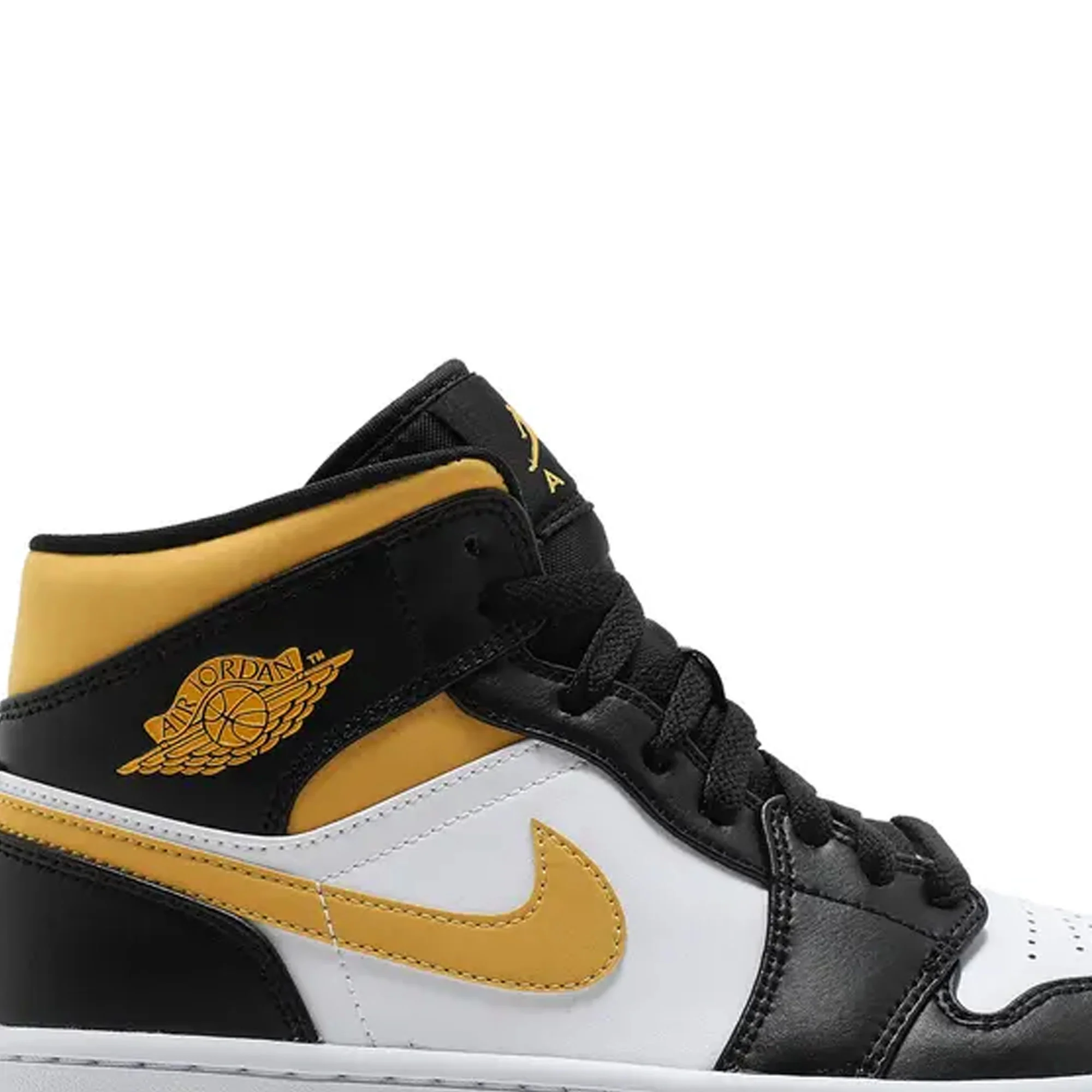 [Refurbished] Air Jordan 1 Mid 'White Pollen Black' - Image 7