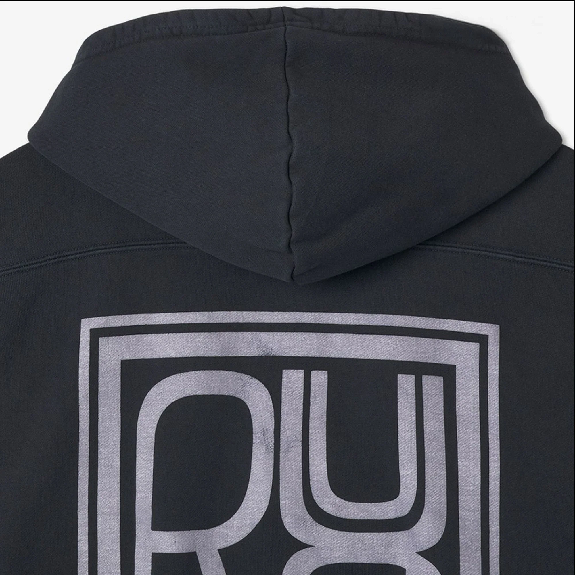 Rhude Square Logo Hoodie 'Vintage Black' (2022) - Image 4