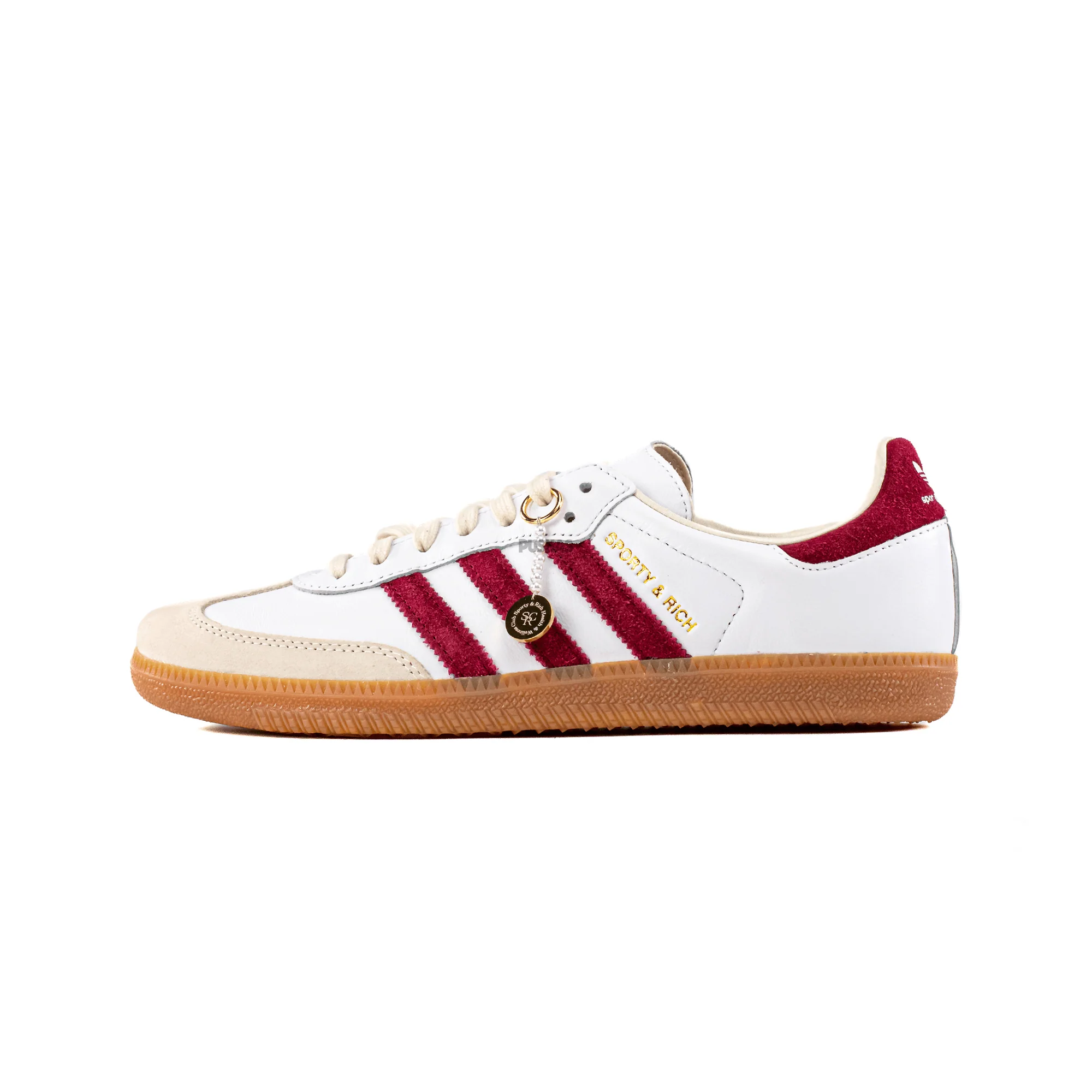 Adidas Samba 'Sporty & Rich White Collegiate Burgundy' (2023) - Image 3