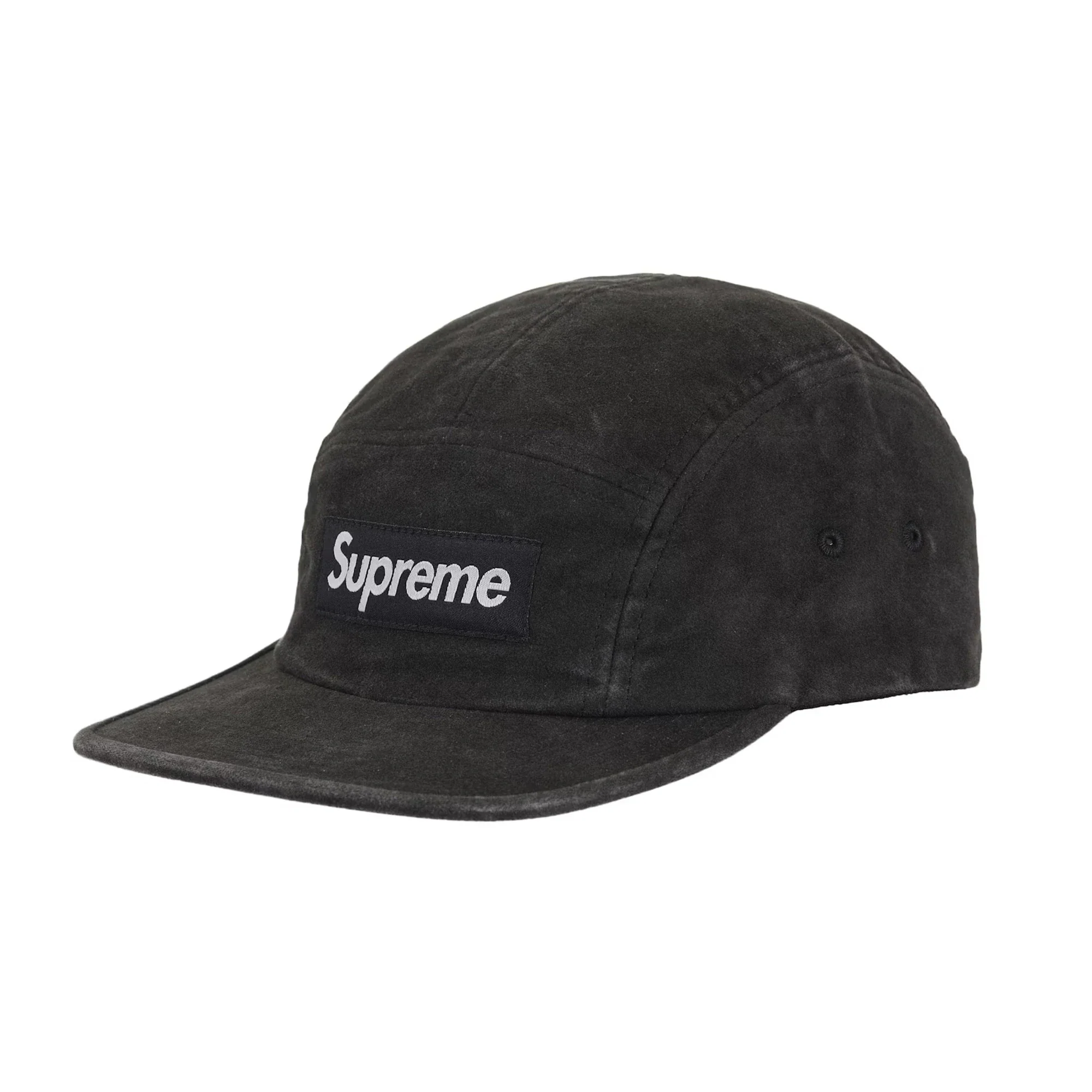 Supreme 2-Tone Moleskin Camp Cap 'Black' (2025)