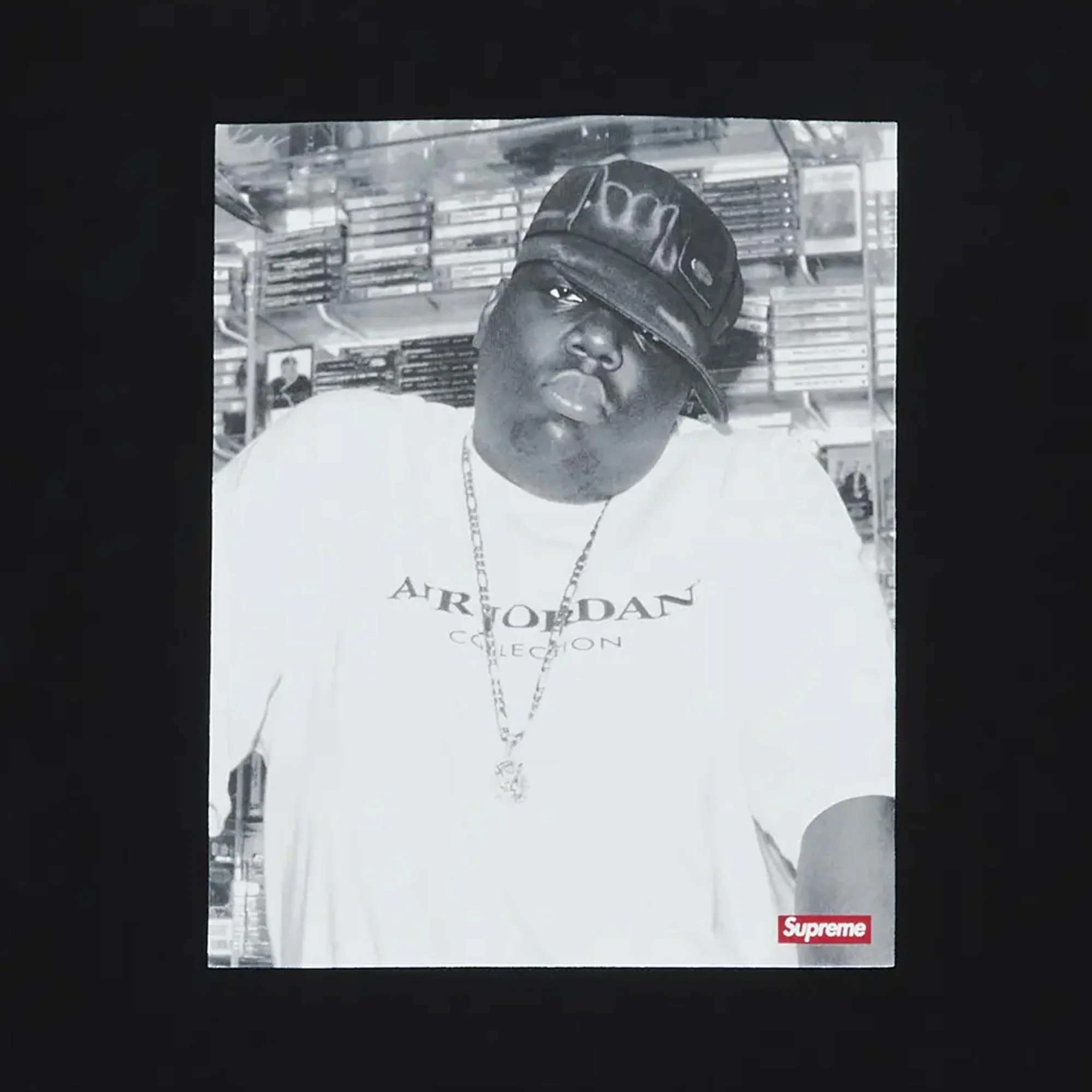 Supreme Jordan Biggie S/S Top 'Black' (2024) - Image 2