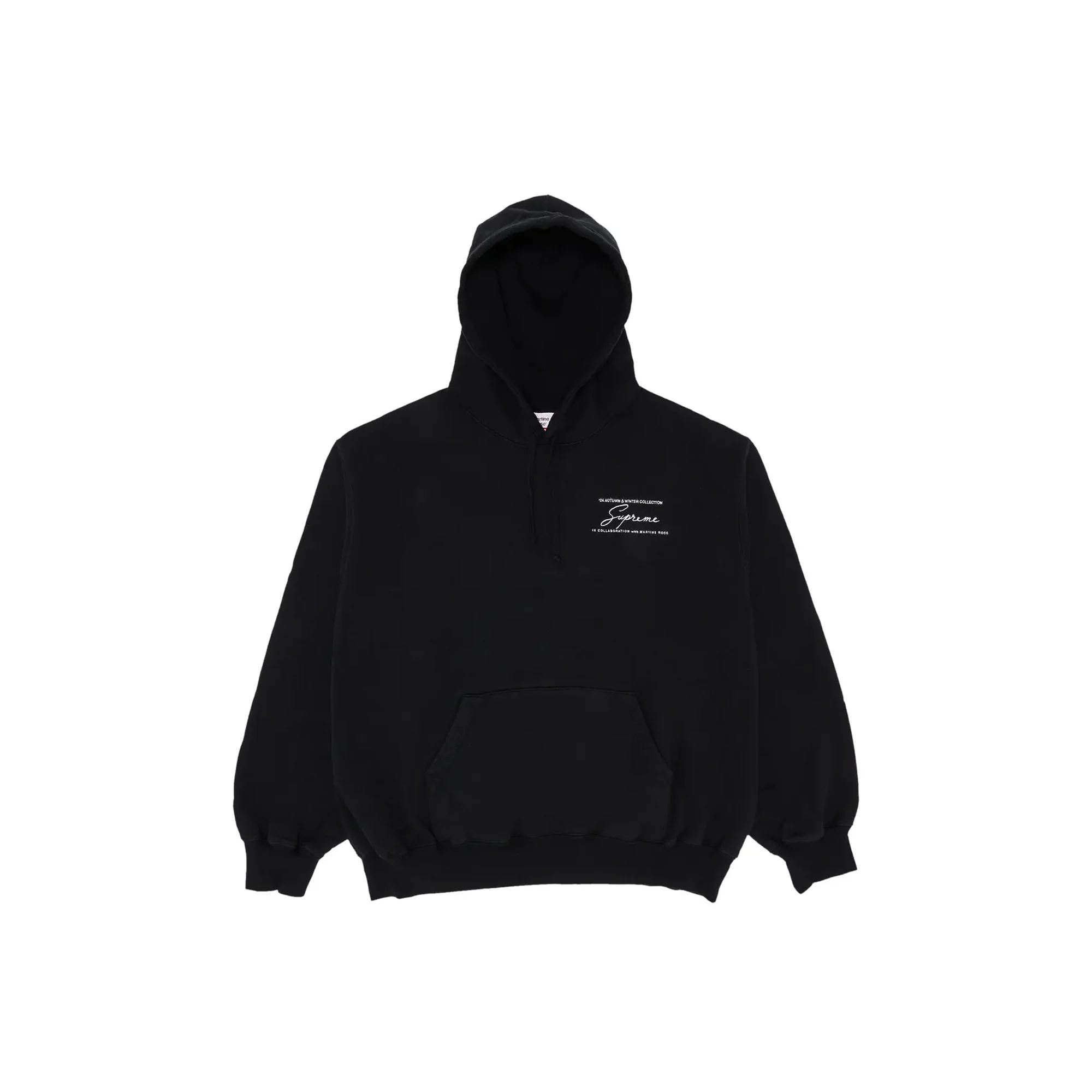Supreme Martine Rose Hooded Sweatshirt 'Black' (2024)