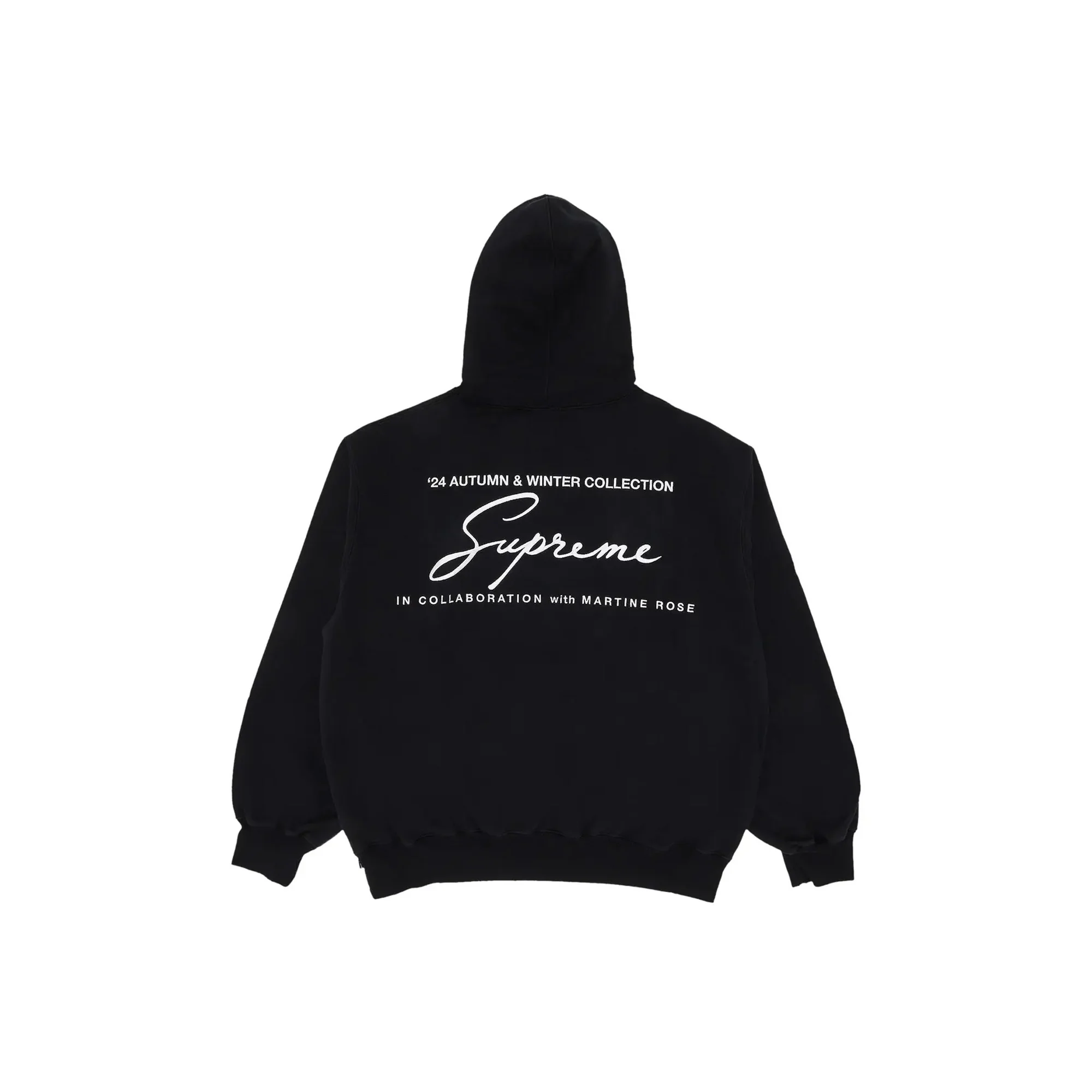 Supreme Martine Rose Hooded Sweatshirt 'Black' (2024) - Image 2