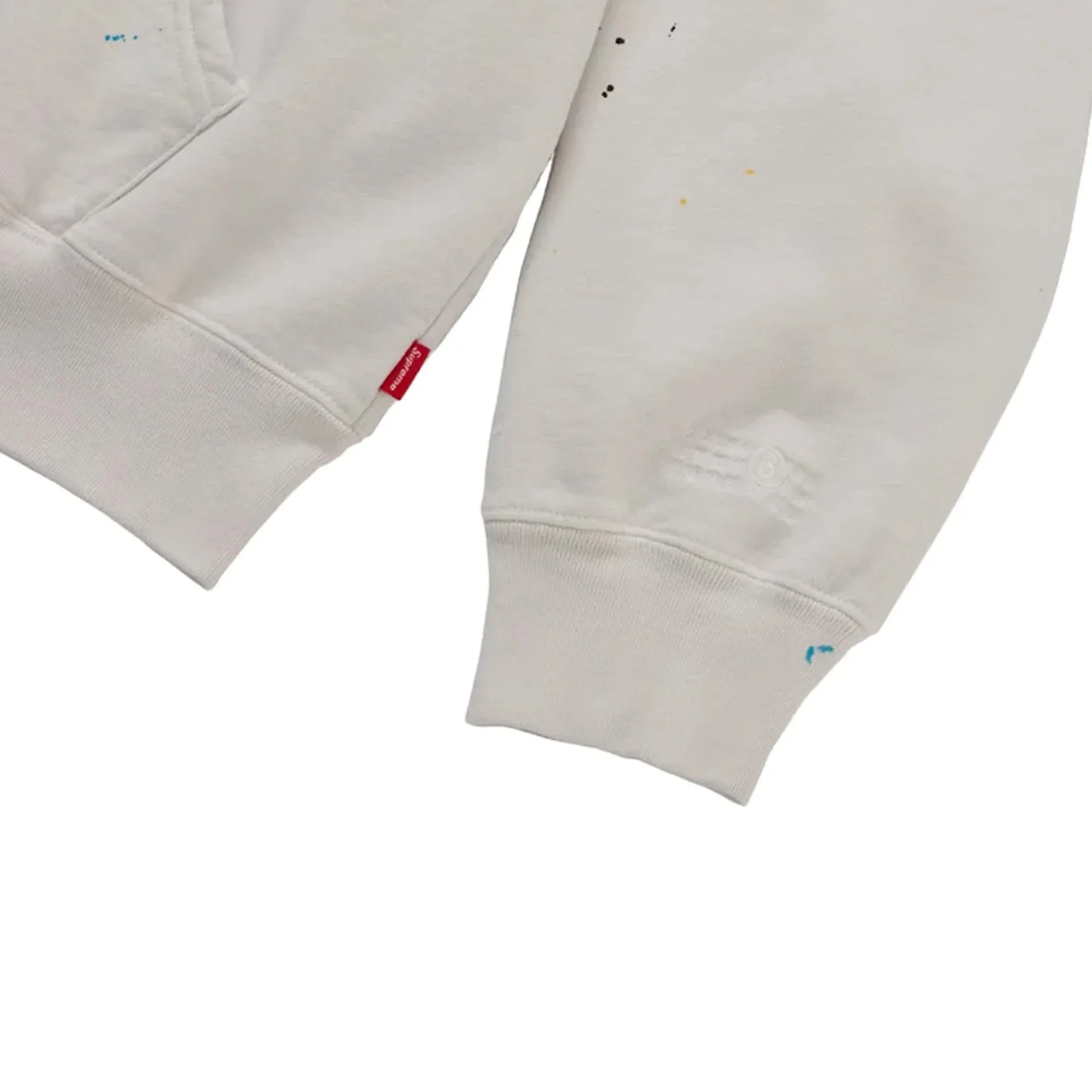 Supreme MM6 Maison Margiela Box Logo Zip Up Hooded Sweatshirt 'White' (2026) - Image 3